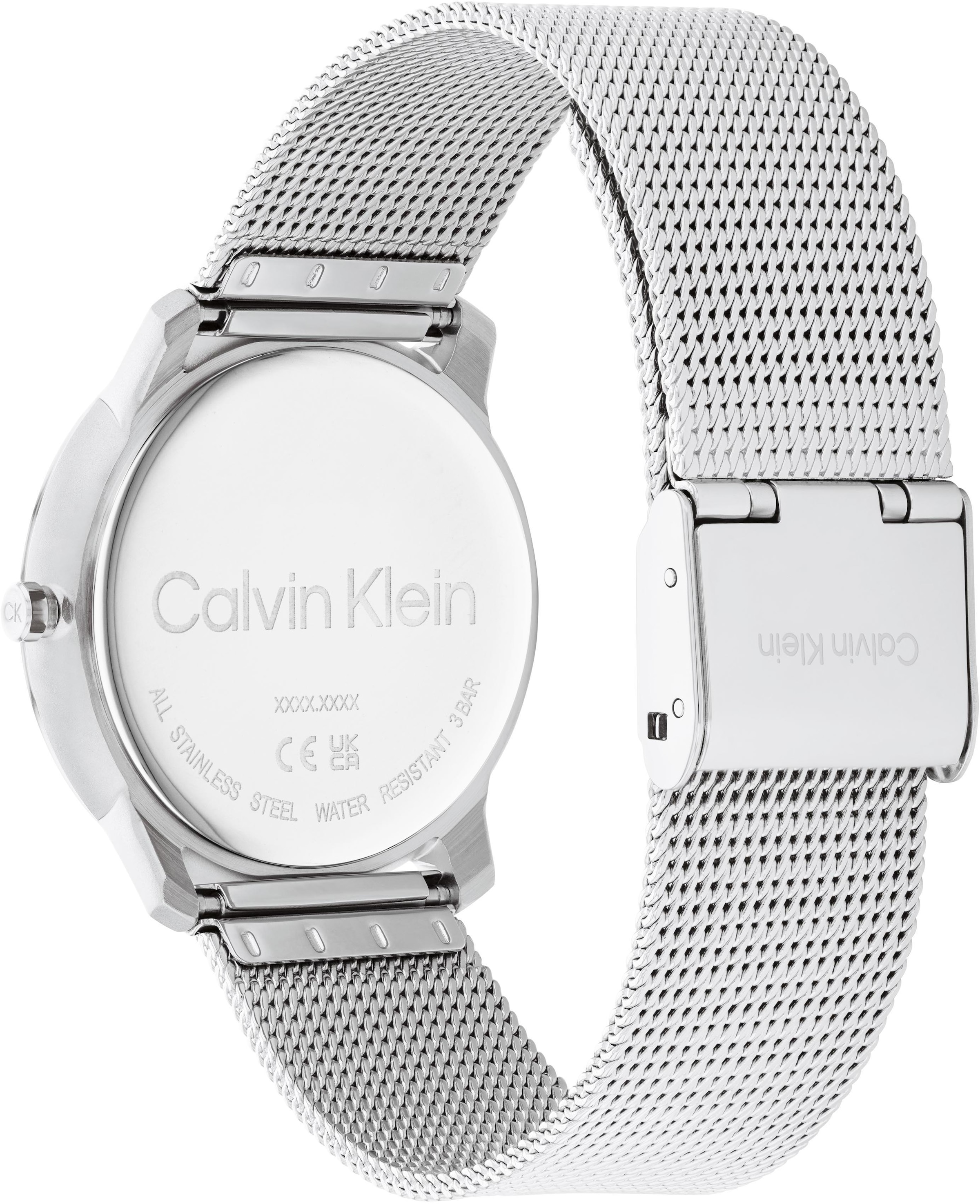 Calvin Klein Quarzuhr »CK ICONIC 35 mm«, Armbanduhr, Damenuhr, Mineralglas, Edelstahlarmband