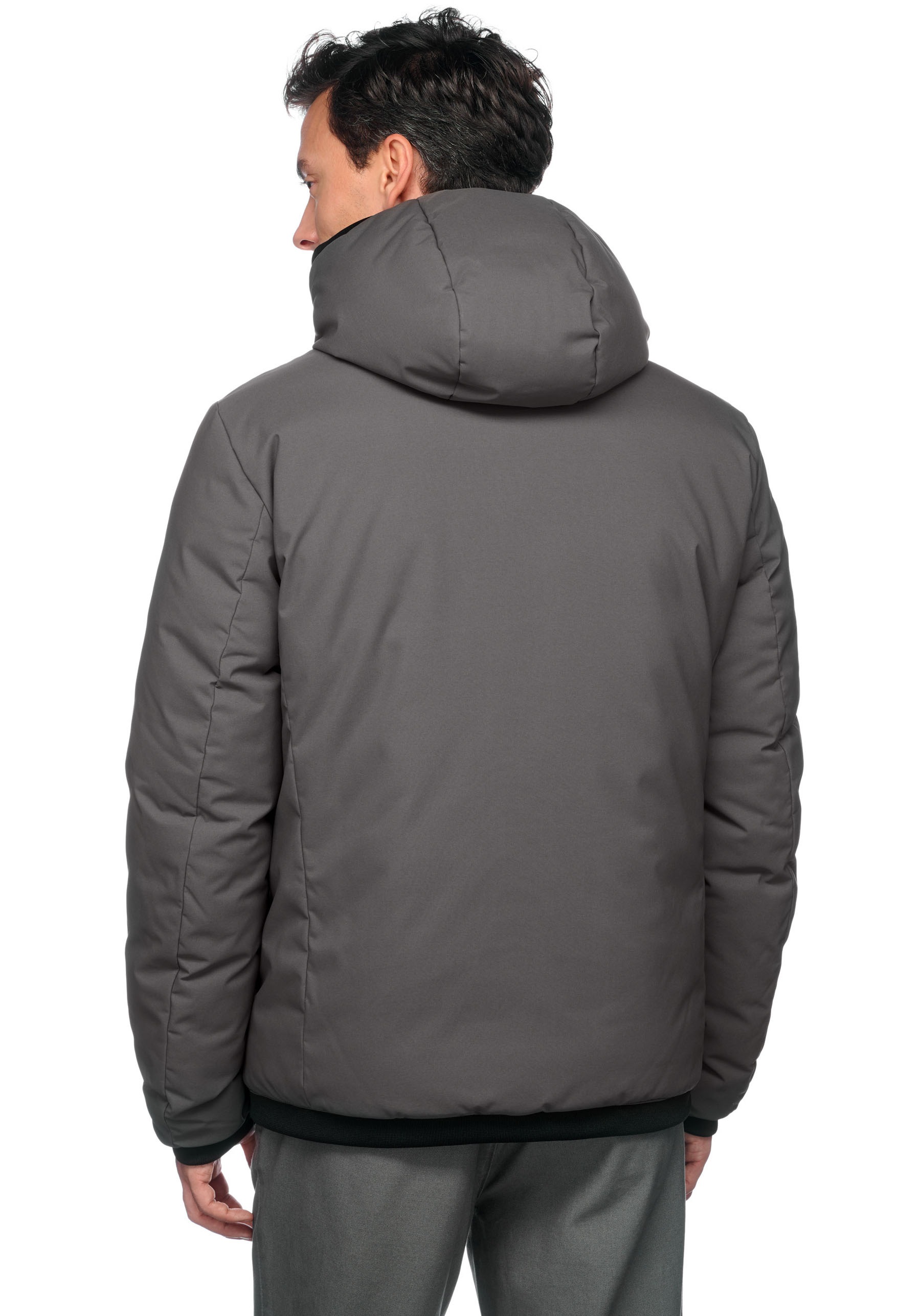 Geox Wendejacke »SPHERICA«, mit Kapuze, eine Seite glatt - eine Seite gesteppt, Reißverschluss, Kapuze
