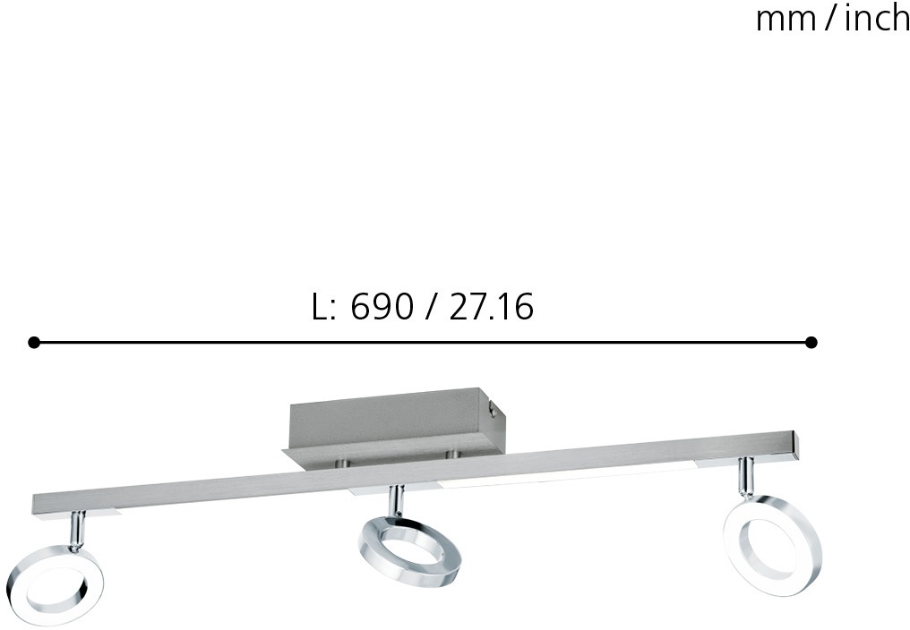 EGLO LED Deckenspots »CARDILLIO 1«, 5 flammig, Leuchtmittel LED-Board   LED günstig online kaufen