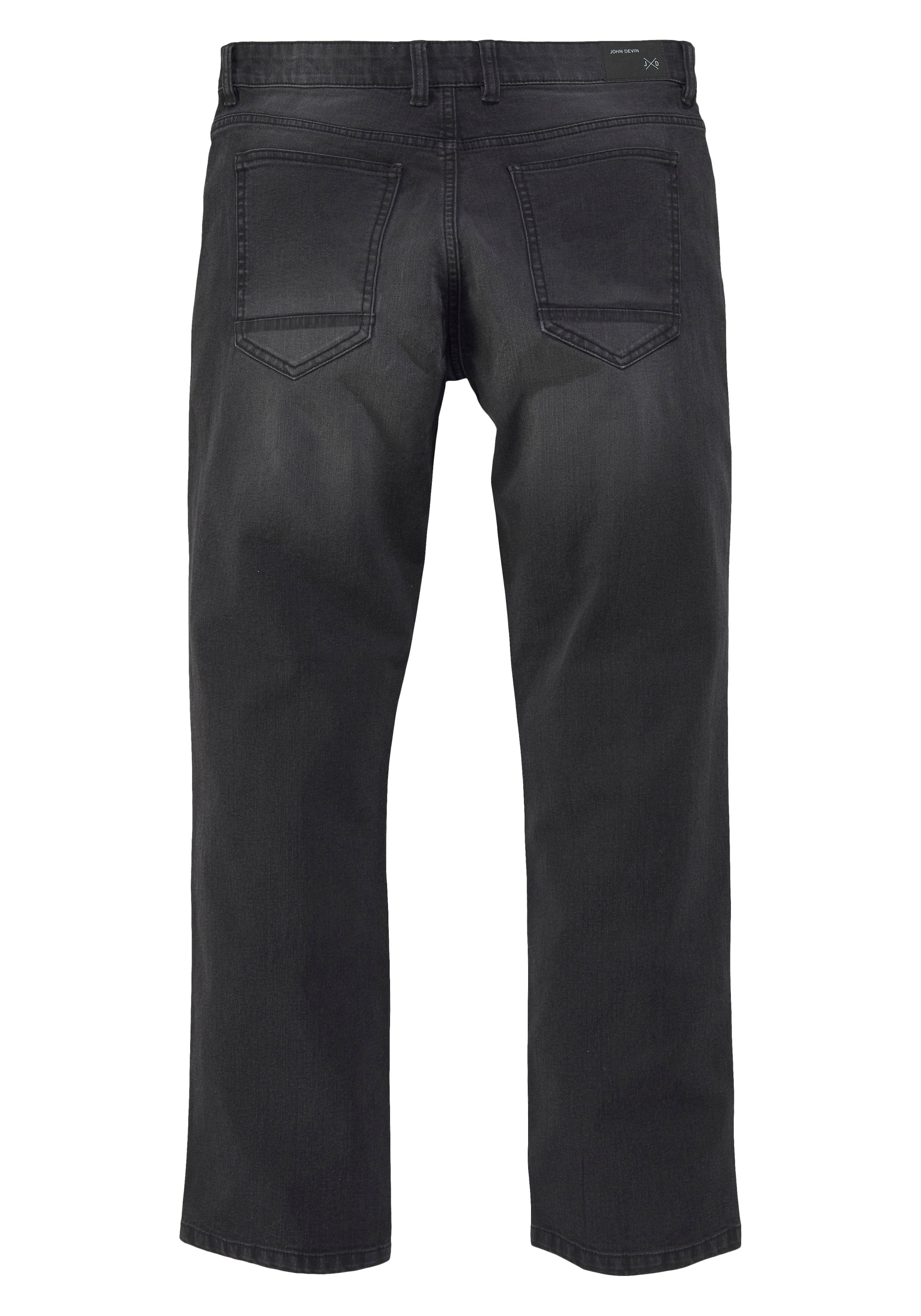 John Devin Straight-Jeans, gerade Passform, gerade Beinform, mit Used-Waschung