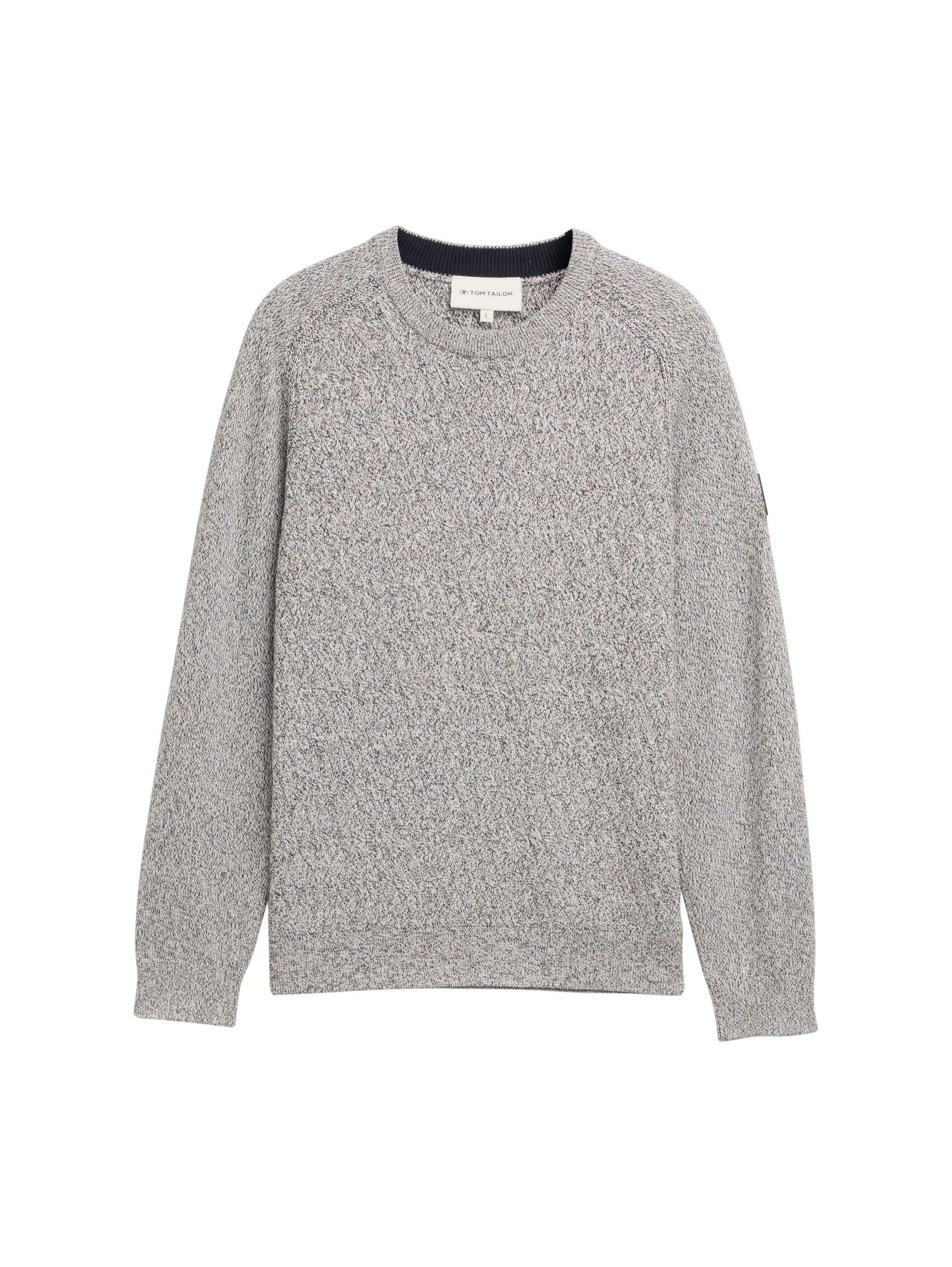 TOM TAILOR Strickpullover mit Logo Stickerei am Arm