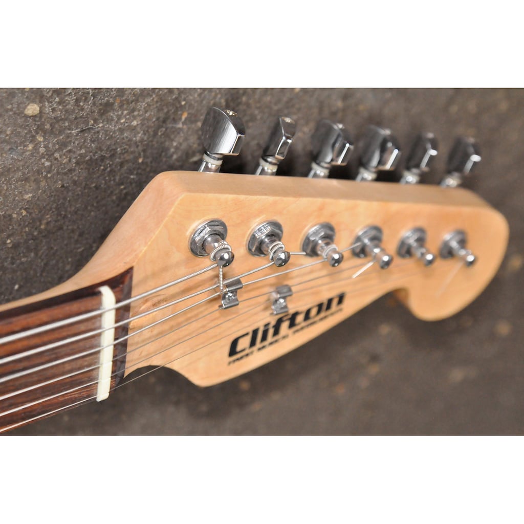 Clifton E-Gitarre »E-Gitarren Set, 10 teilig«, Komplettset