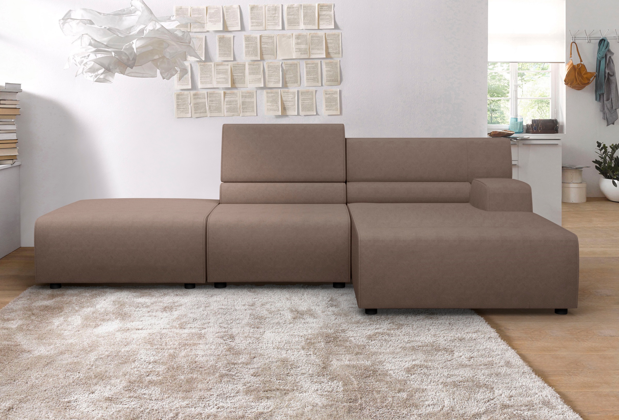 Egoitaliano Ecksofa »Babouche, Designsofa mit außergewöhnlichem Sitzkomfort günstig online kaufen