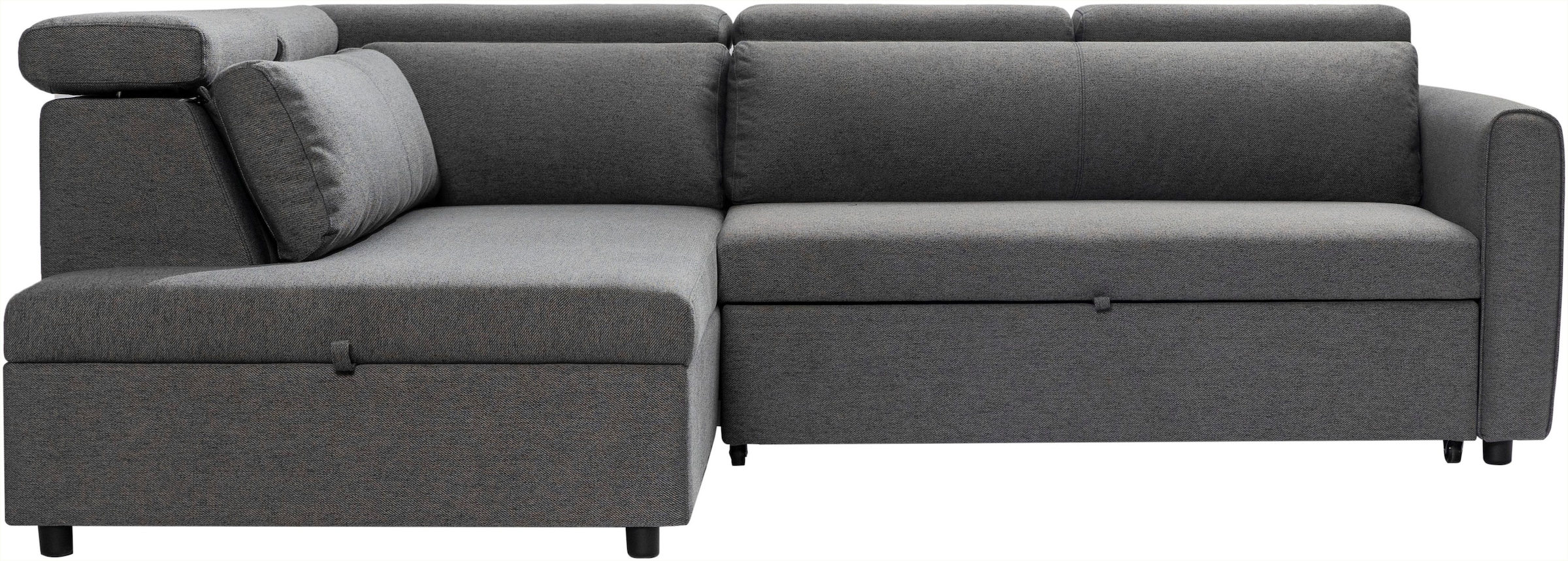 OTTO home Schlafsofa »KALLEA, Ecksofa, L-Form inkl. Schlaffunktion und XXL Bettkasten« inkl. verstellbarer Kopfstützen, Sitzen + Loungen, Cord und Webstoff