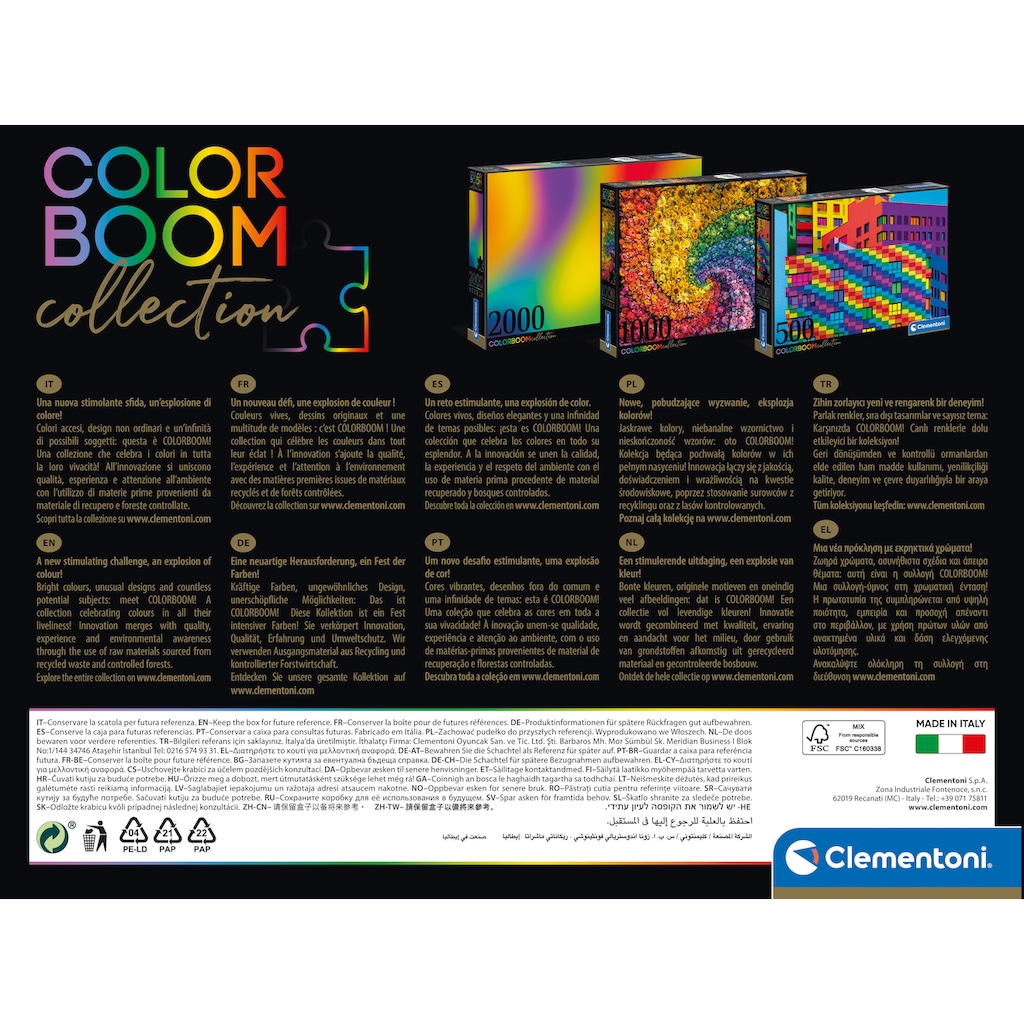 Clementoni® Puzzle »Colorboom Collection, Marbles«