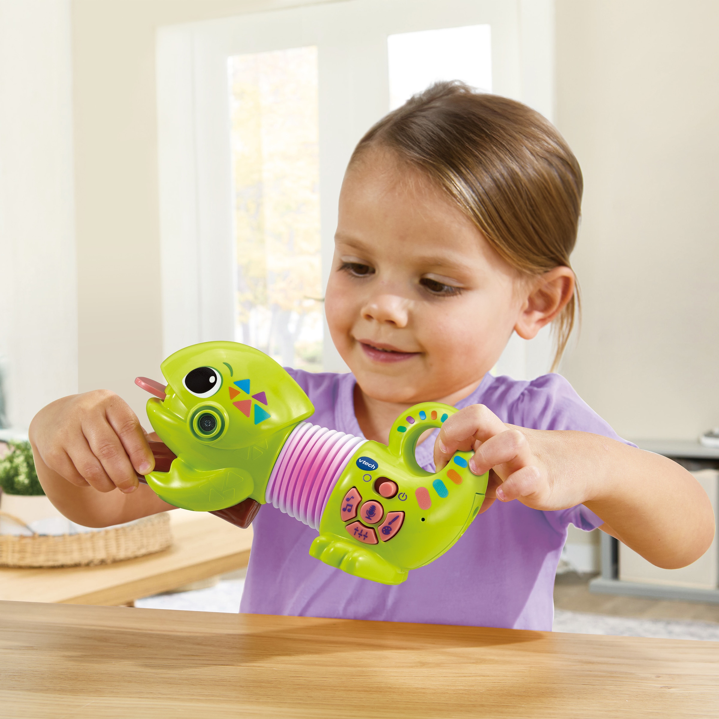 Vtech® Lernspielzeug »Ziehspaß-Chamäleon Carlo« mi Licht und Sound