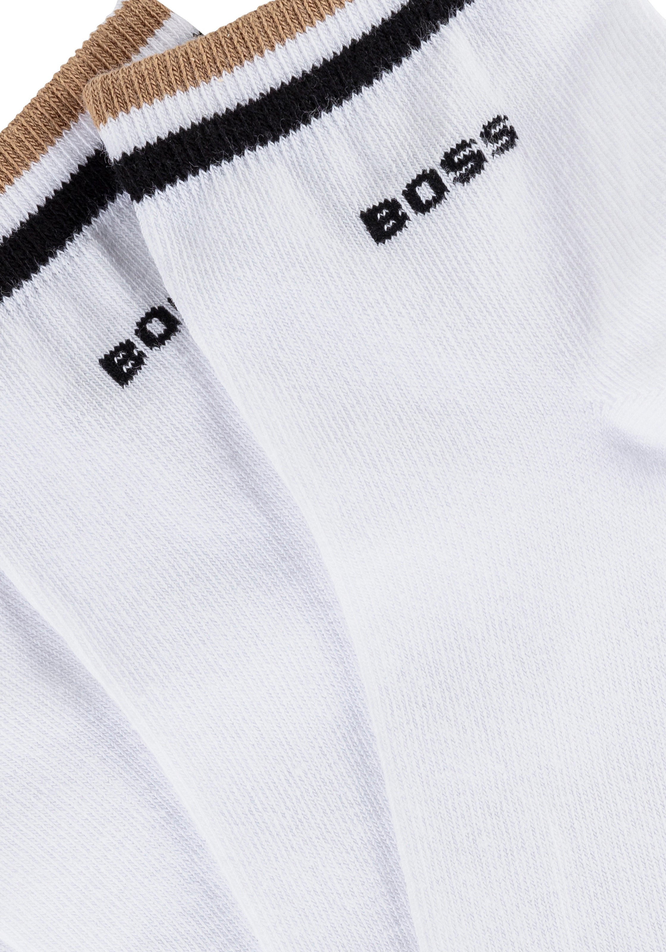 BOSS Freizeitsocken »2P SH Stripe CC«, (Packung, 2 Paar, 2er), mit BOSS Schriftzug