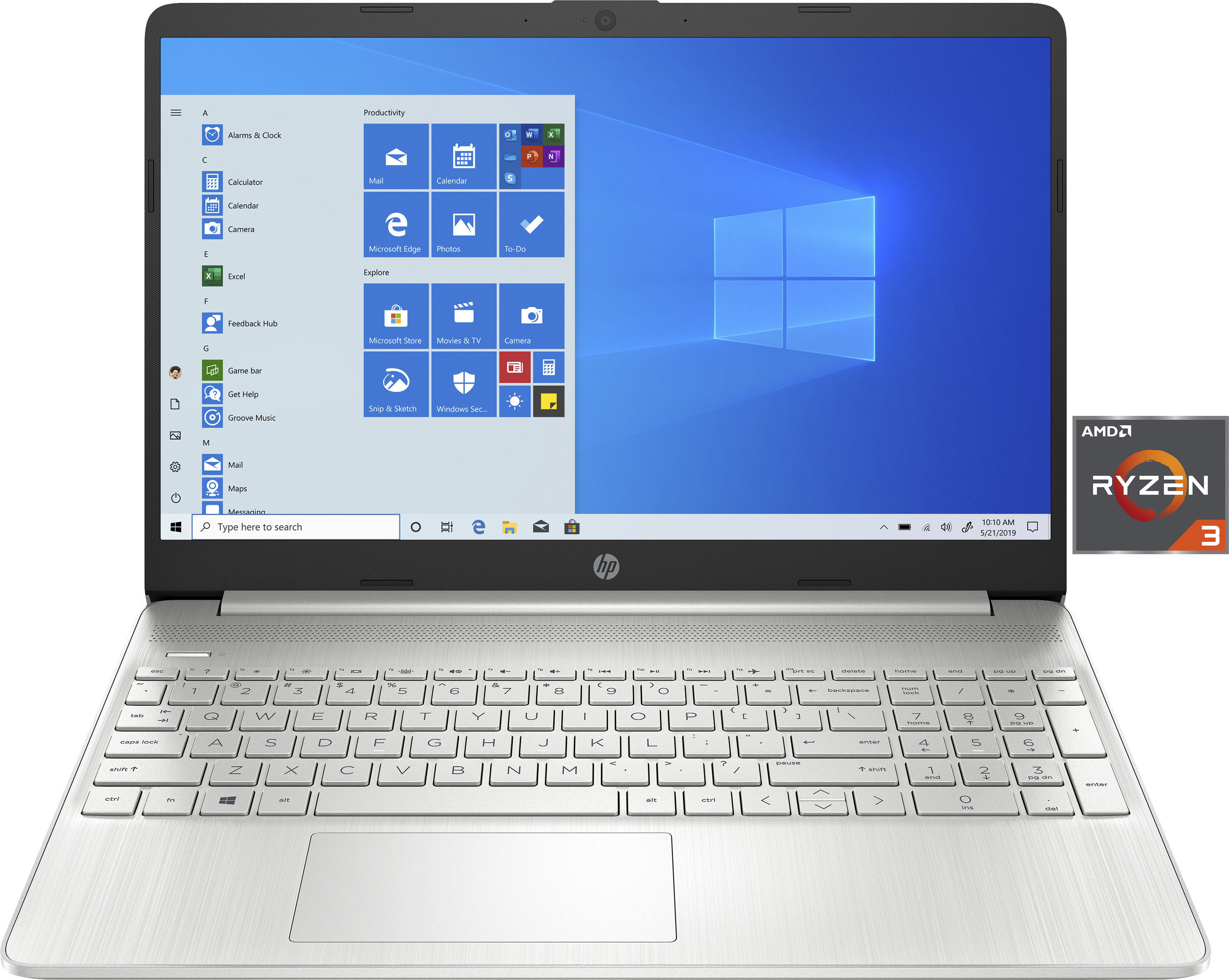 Notebook »15s-eq2237ng«, 39,6 cm, / 15,6 Zoll, AMD, Ryzen 3, Radeon Graphics, 512 GB SSD