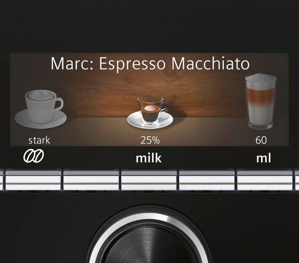 9. Bild von SIEMENS Kaffeevollautomat »EQ.9 s400 TI924501DE«, extra leise, automatische Milchsystem-Reinigung, bis zu 6 Profile