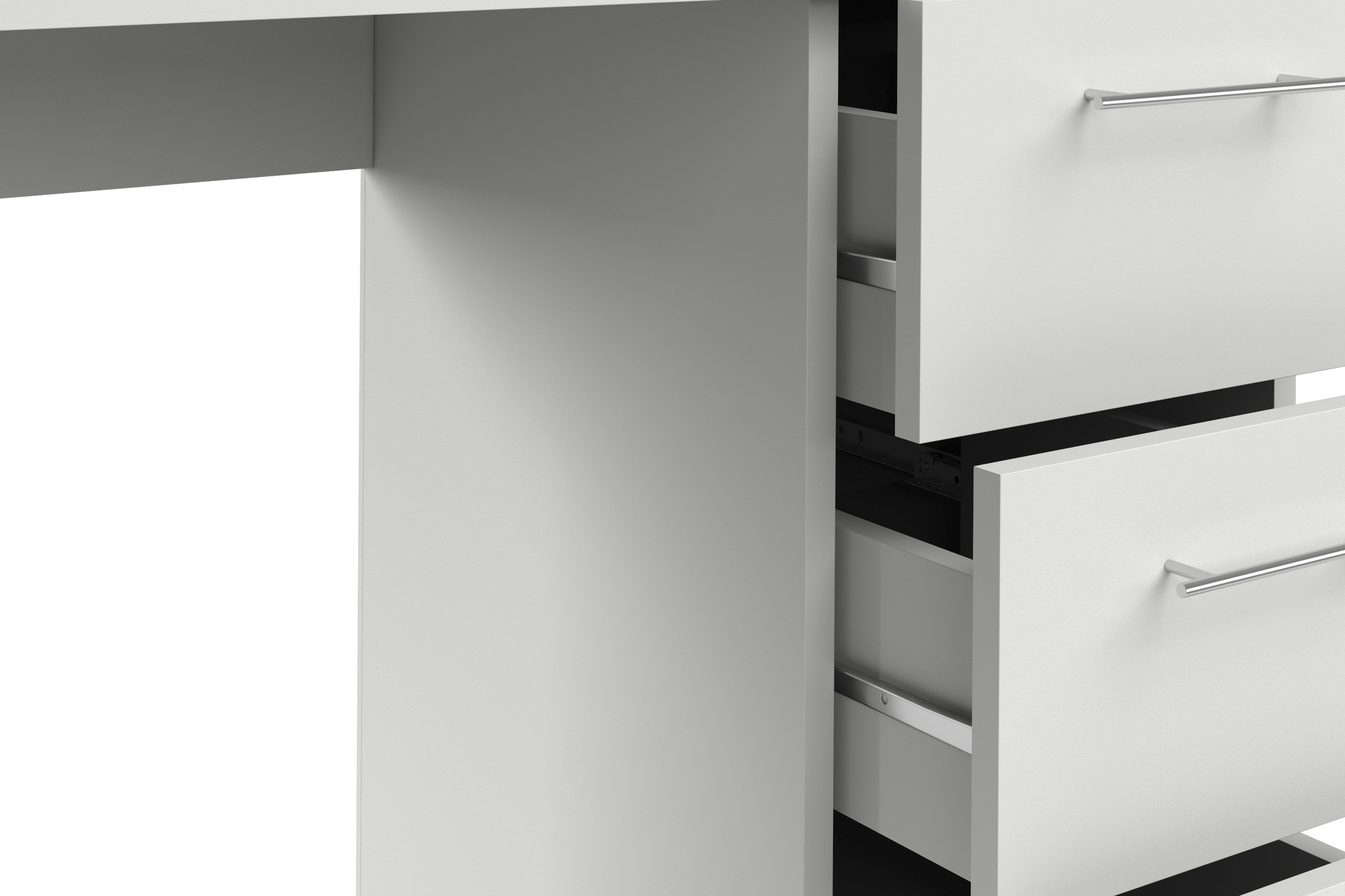 VOGL Möbelfabrik Schreibtisch »Tobi, optional mit Tastaturauszug,«, mit 3 Schubkästen, Breite 115 cm, Made in Germany