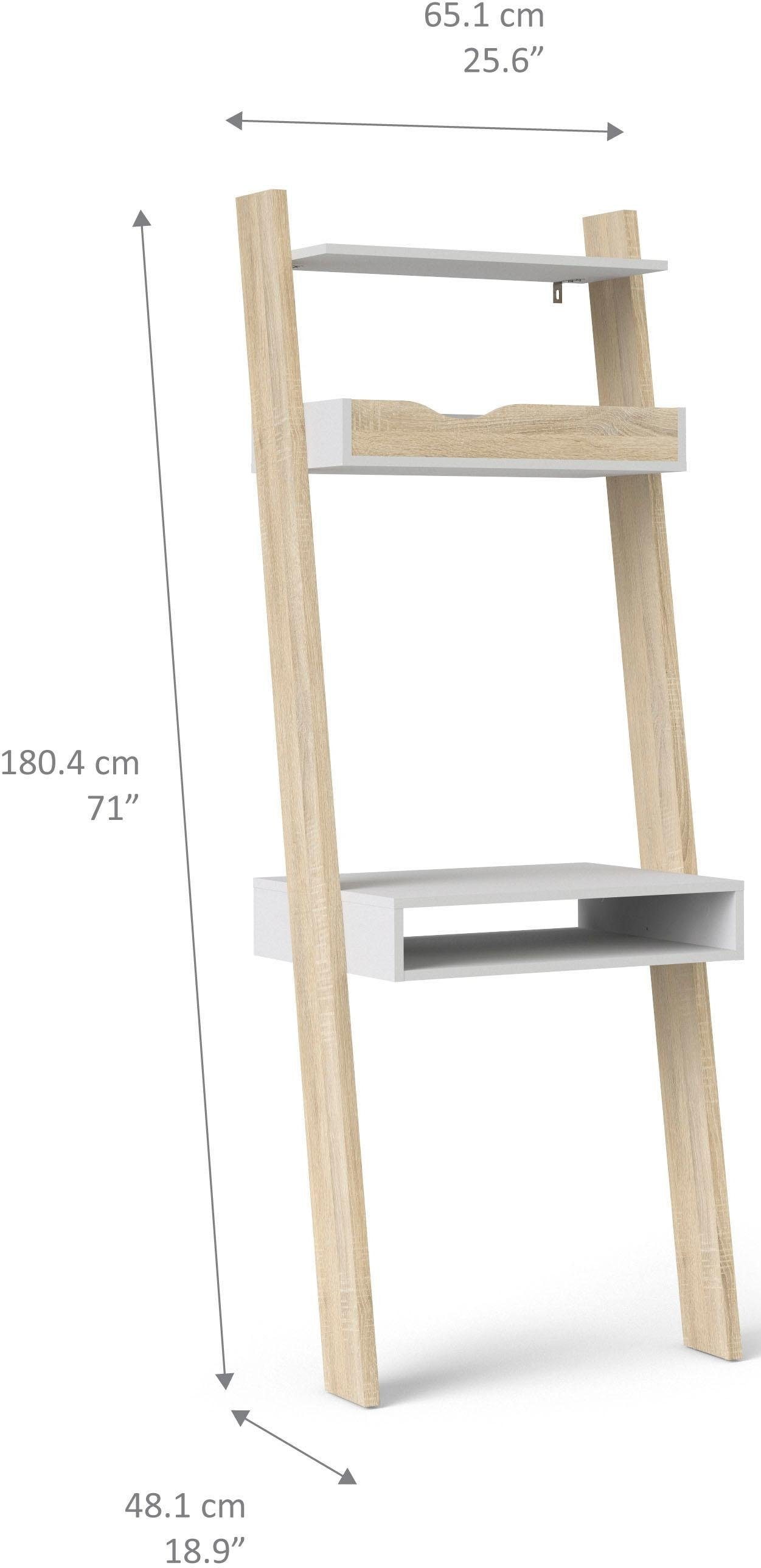 andas Schreibtisch »Oslo, Arbeitstisch, Bürotisch«, mit 1 offenen Fach, 1 offenen Schublade, 1 Boden, Breite 65 cm
