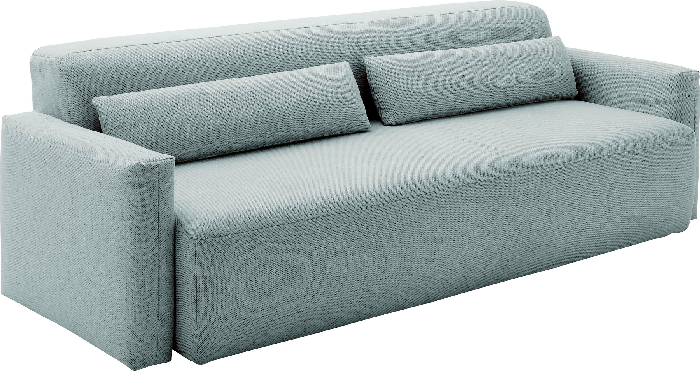 INOSIGN Schlafsofa »Donka Dauerschläfer-geeignet, belastbar bis 270 kg, incl. Bettlkasten«, mit Armlehnen, Breite 232 cm, auch in Cord, Tonnentaschen-Federkern