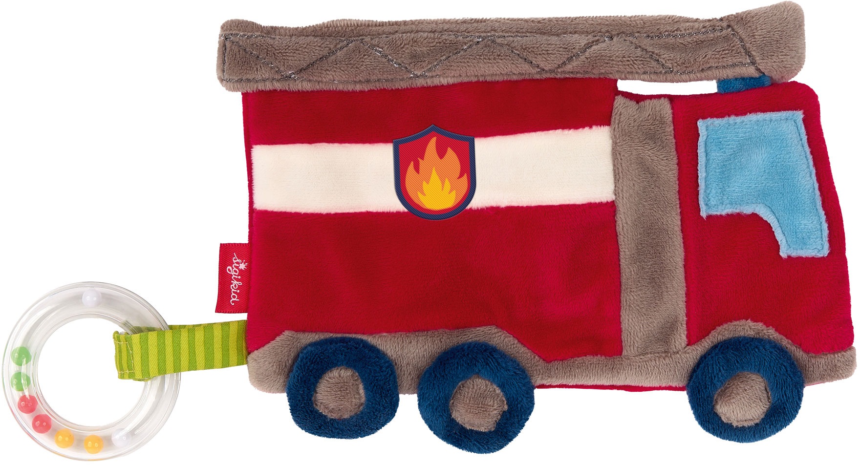 Sigikid Schmusetuch »PlayQ, START Knistertuch Feuerwehr«, mit Rasselring