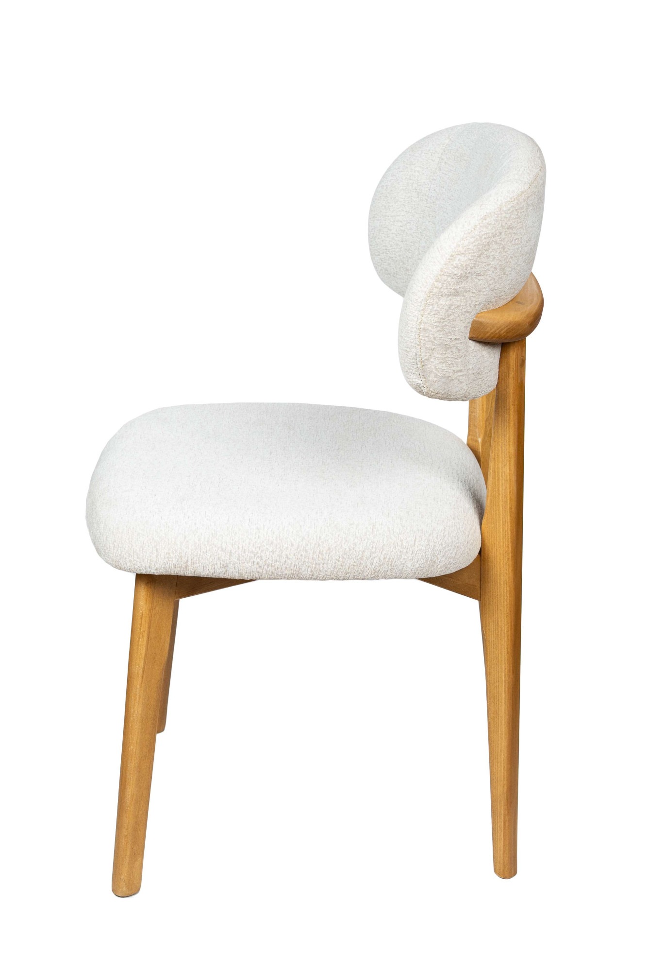 Home affaire Esszimmerstuhl »Nomo Polsterstuhl, Küchenstuhl, 4-Fußstuhl« () 2 Stk.Chenille, Massivholzbeine, Retro