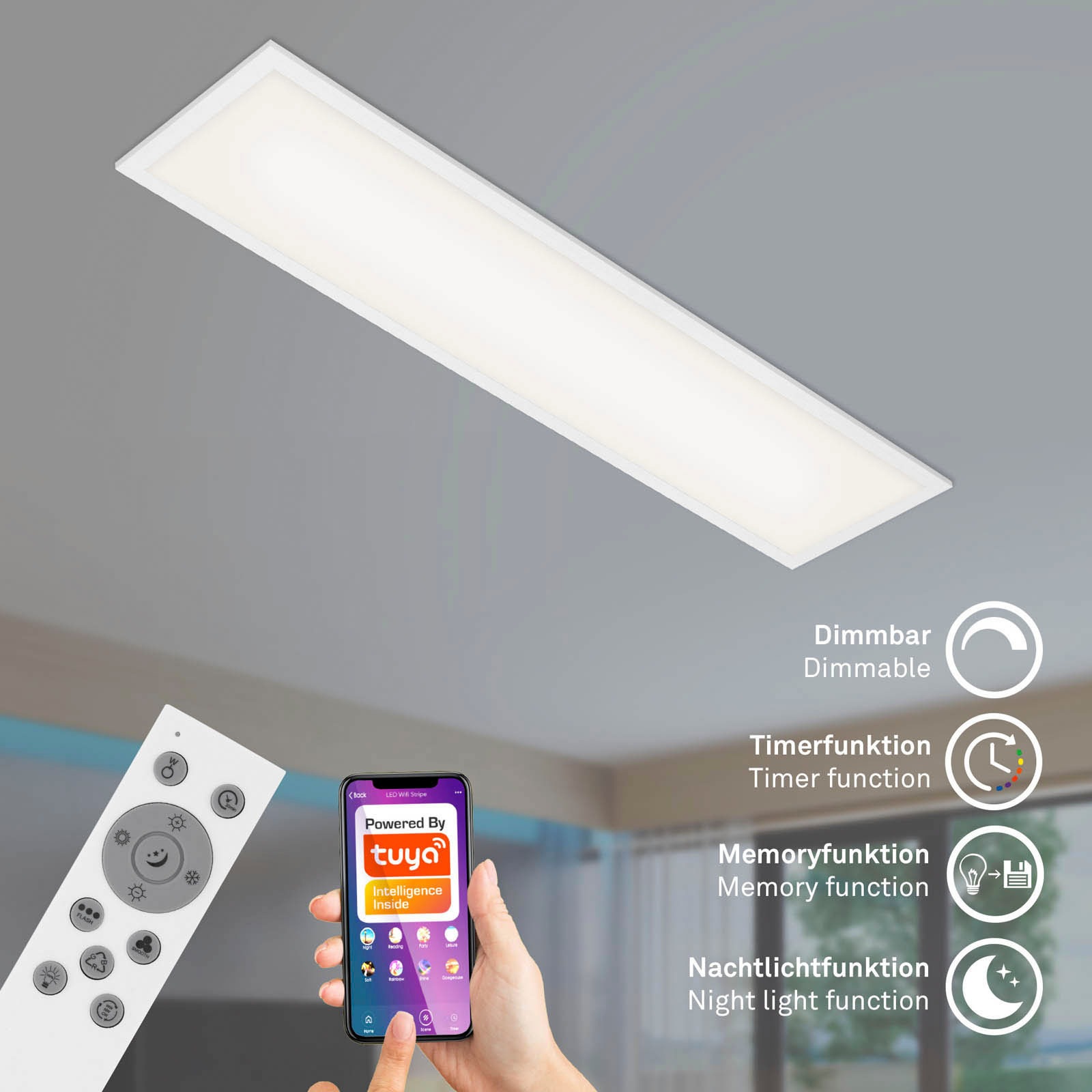 Briloner Leuchten Deckenleuchte »Deckenleuchte LINK COLOUR«, Smarte Deckenl günstig online kaufen