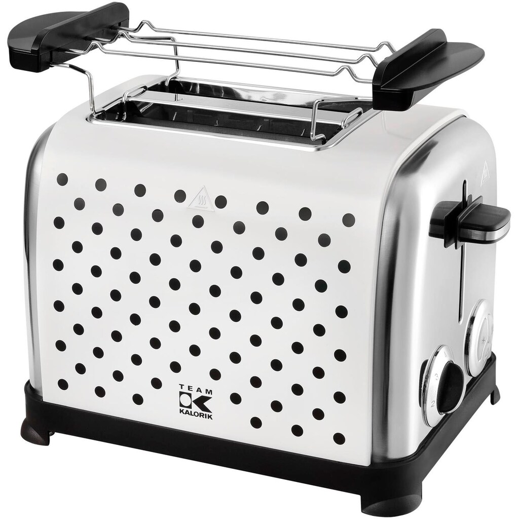 Team Kalorik Toaster »TKG TO 1045 WBD N«, 2 kurze Schlitze, für 2 Scheiben, 750 W