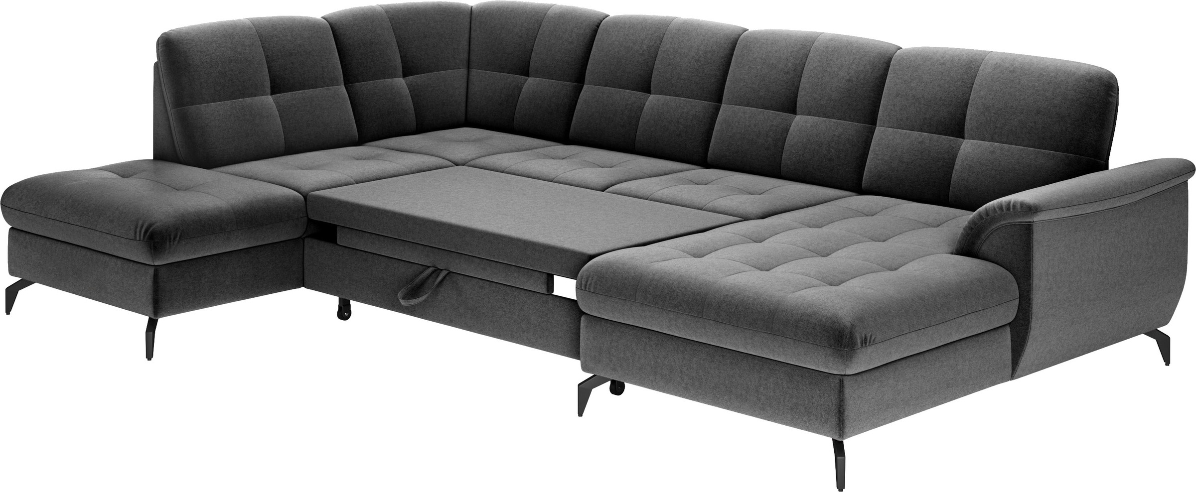 sit&more Wohnlandschaft »Zora U-Form«, wahlweise mit Bettfunktion und Bettkasten