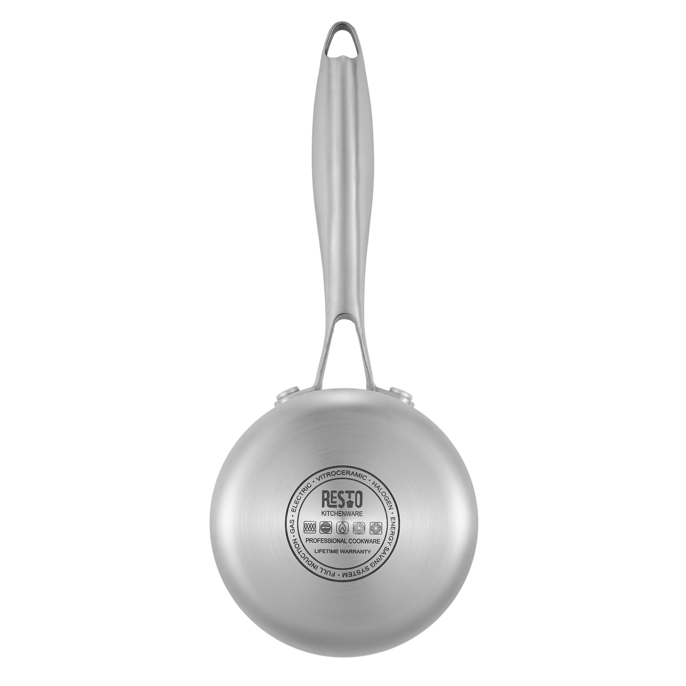 RESTO Kitchenware Kasserolle »CORVUS Soßentopf, TRI-PLY- Aufbau – 3-lagige Konstruktion« 1 tlg. Aluminium | Edelstahl 18/10