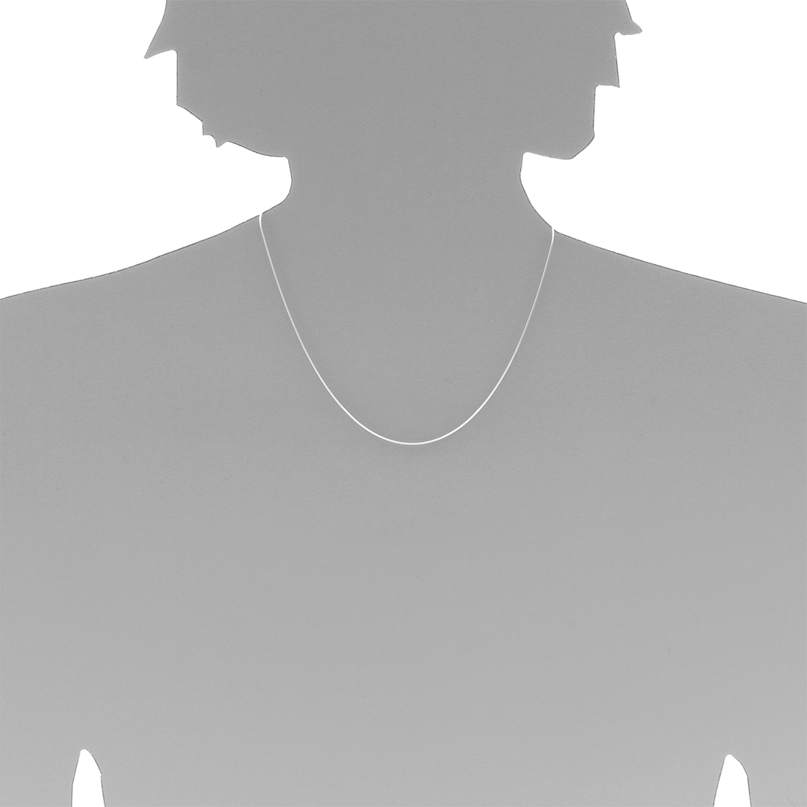 OSTSEE-SCHMUCK Silberkette »Ostsee-Schmuck Kette Schlange 0,8 mm Kette Schlange 0,8 mm«, (1 tlg.)