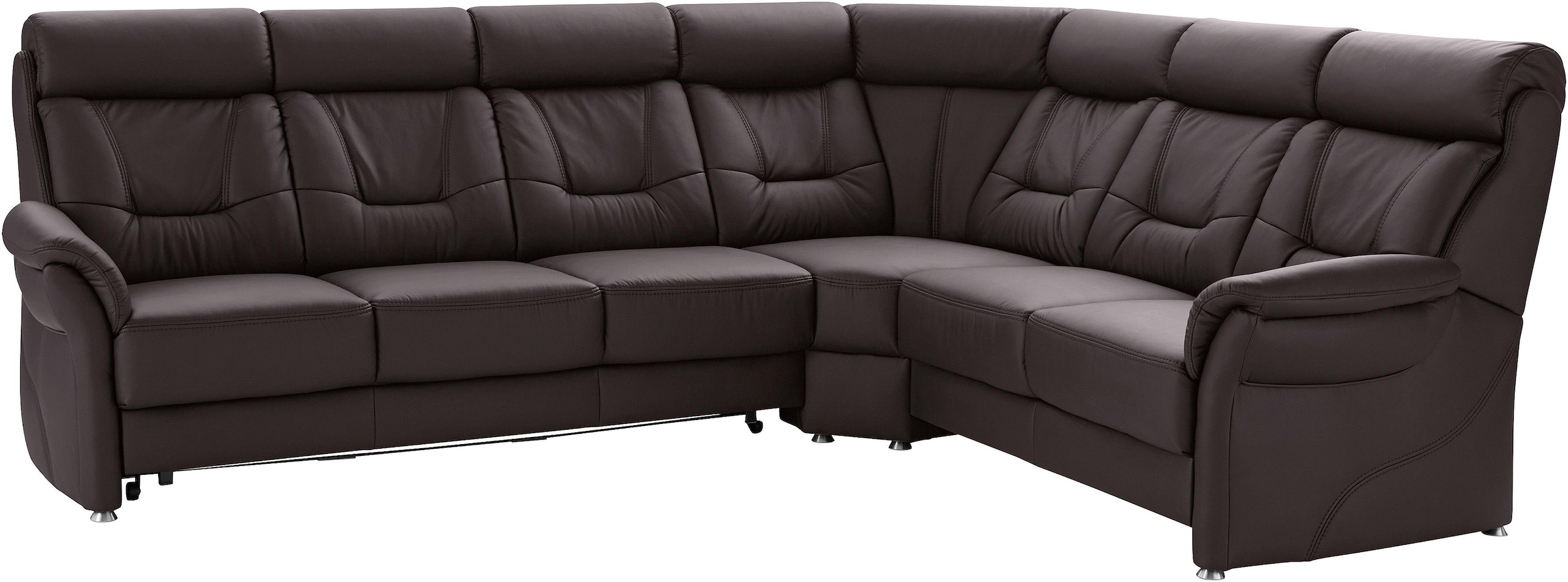 Places of Style Ecksofa »Sardinien L-Form«, mit Kopfteilverstellung, wahlweise mit Bettfunktion