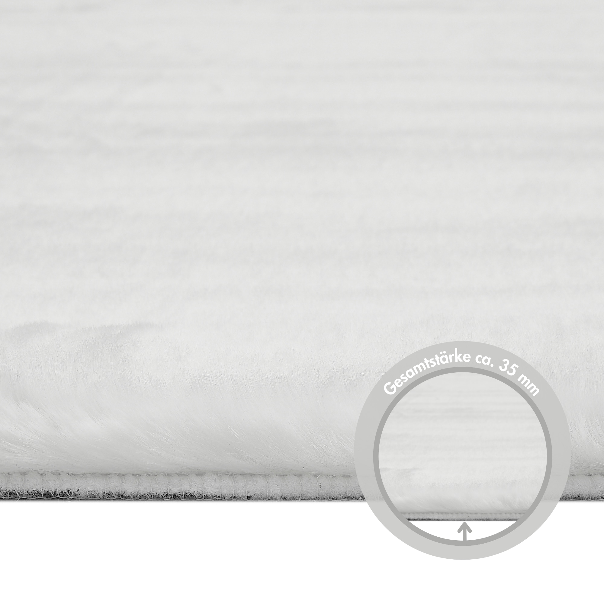 LUXOR living Fellteppich »Novara«, rechteckig, 30 mm Höhe, Kunstfell, Kaninchenfell-Haptik, besonders weicher Hochflor