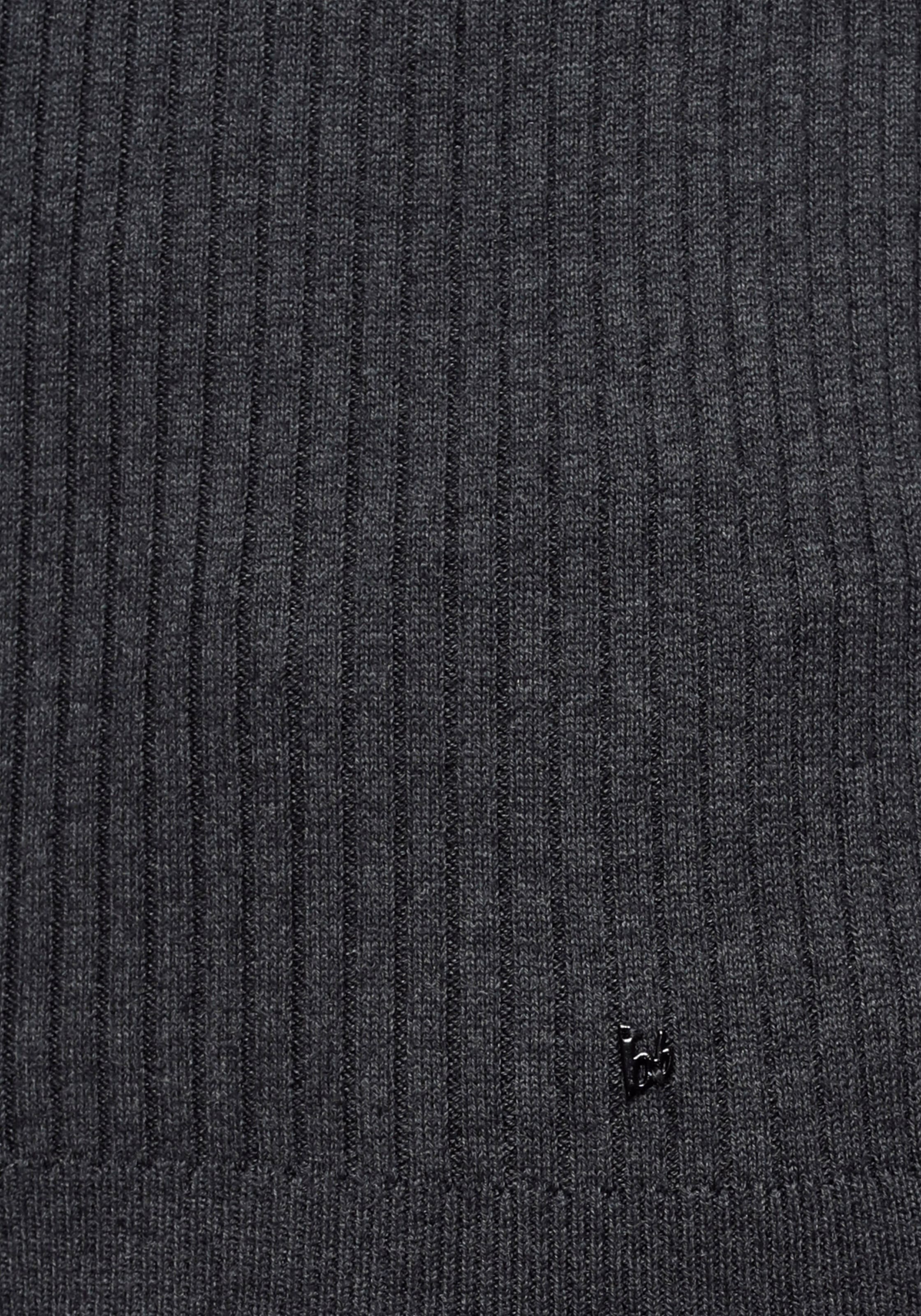 Bruno Banani Stehkragenpullover, in Rippstrickoptik
