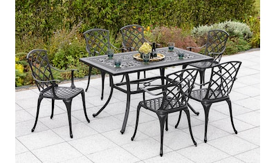 MERXX Garten-Essgruppe »Rhodos«, (Set, 7 tlg.), 6 Sessel, Tisch kaufen
