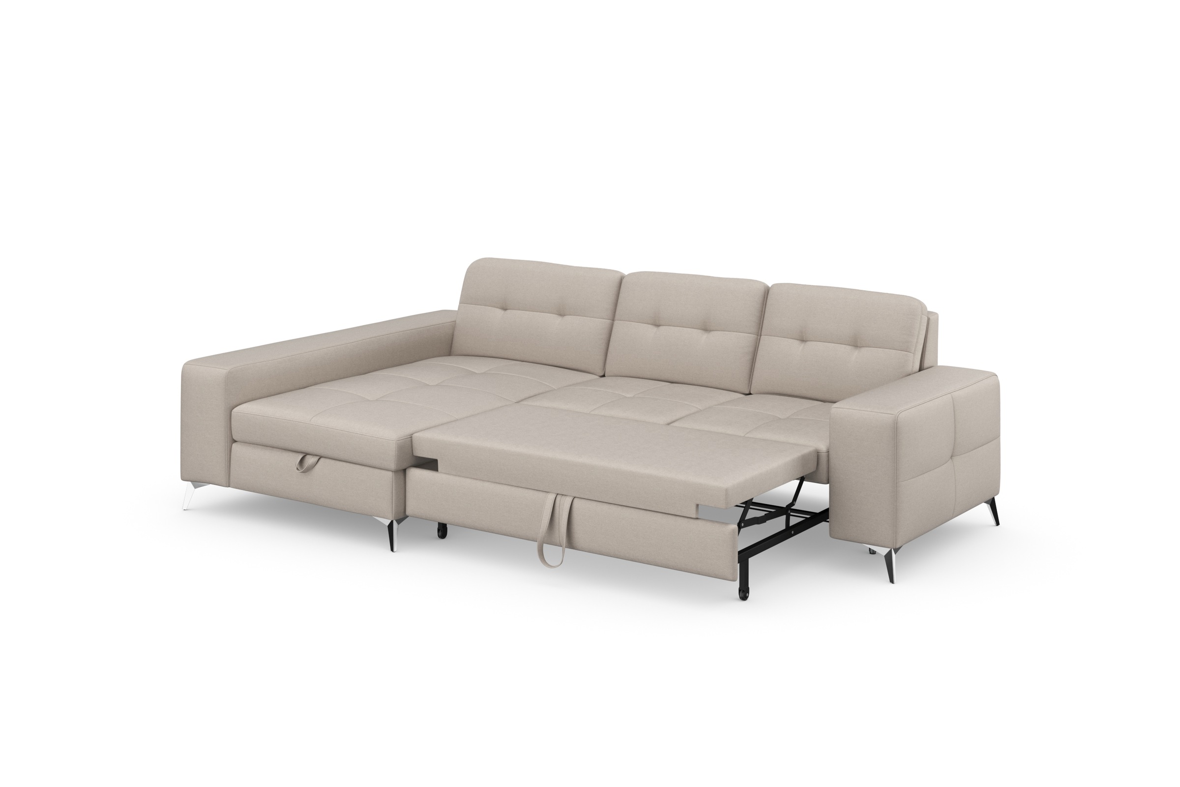 sit&more Ecksofa »Baviene L-Form«, inklusive Sitztiefenverstellung und Federkern, wahlweise Bettfunktion
