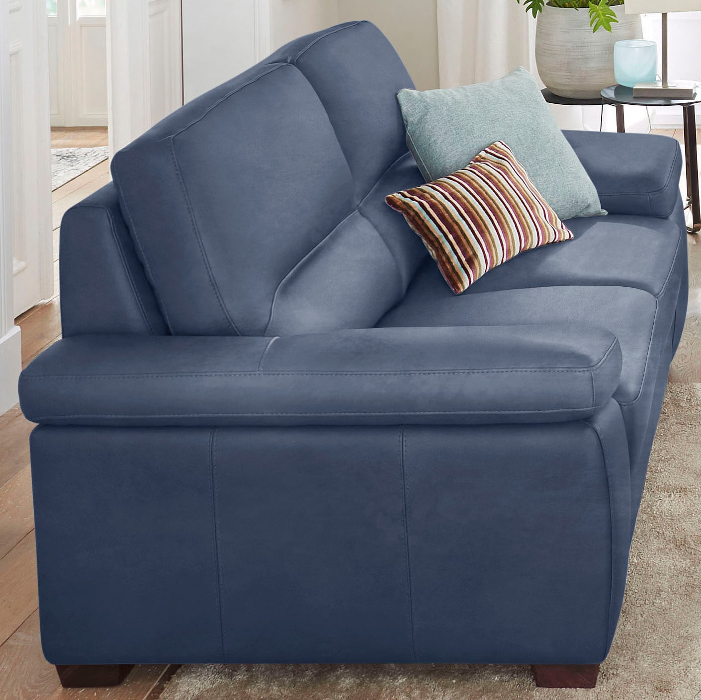 CALIA ITALIA Polstergarnitur »Gaia, hochwertige Garnitur aus 2-Sitzer & 3-Sitzer im edlen Design«, (Set, 2 tlg.), aus pflegeleichtem Luxus-Microfaser Ginevra Hydro Care