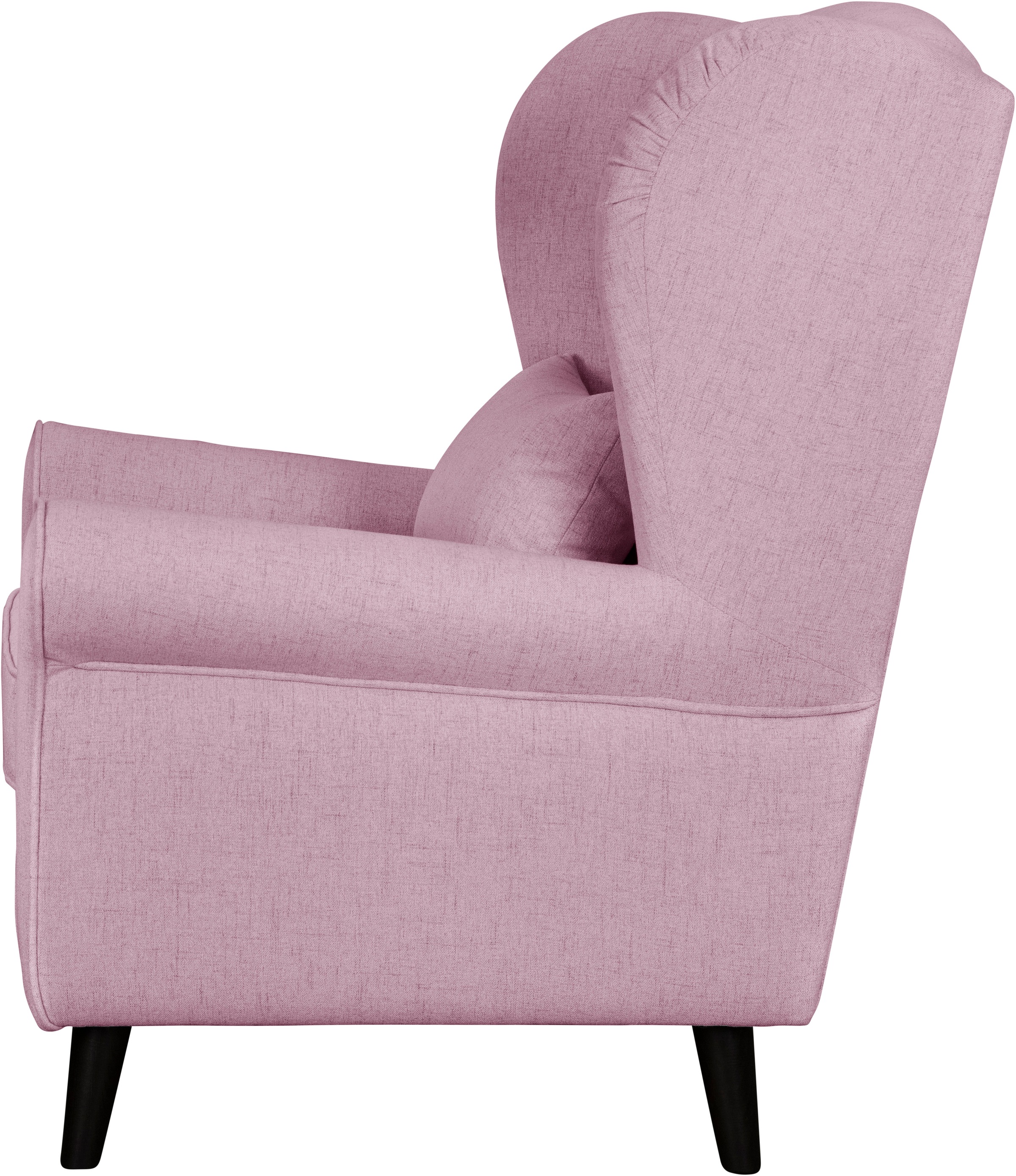 Home affaire Sessel »Ohrensessel CHISTELLE, wahlweise mit Polsterhocker«, mit Wellenunterfederung, Maße: B/T/H: 81/87/99 cm