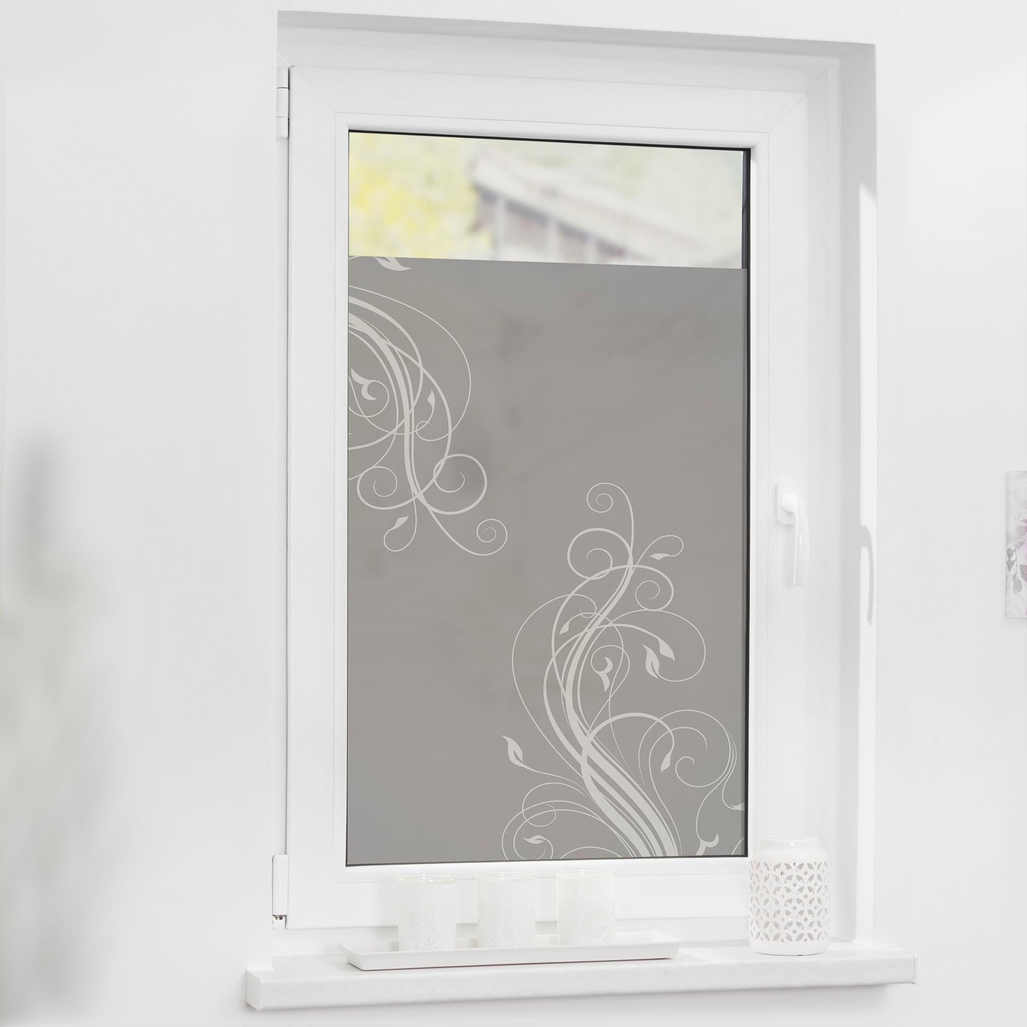 LICHTBLICK ORIGINAL Fensterfolie »Floral« 1 Stk. blickdicht strukturiert Kl günstig online kaufen