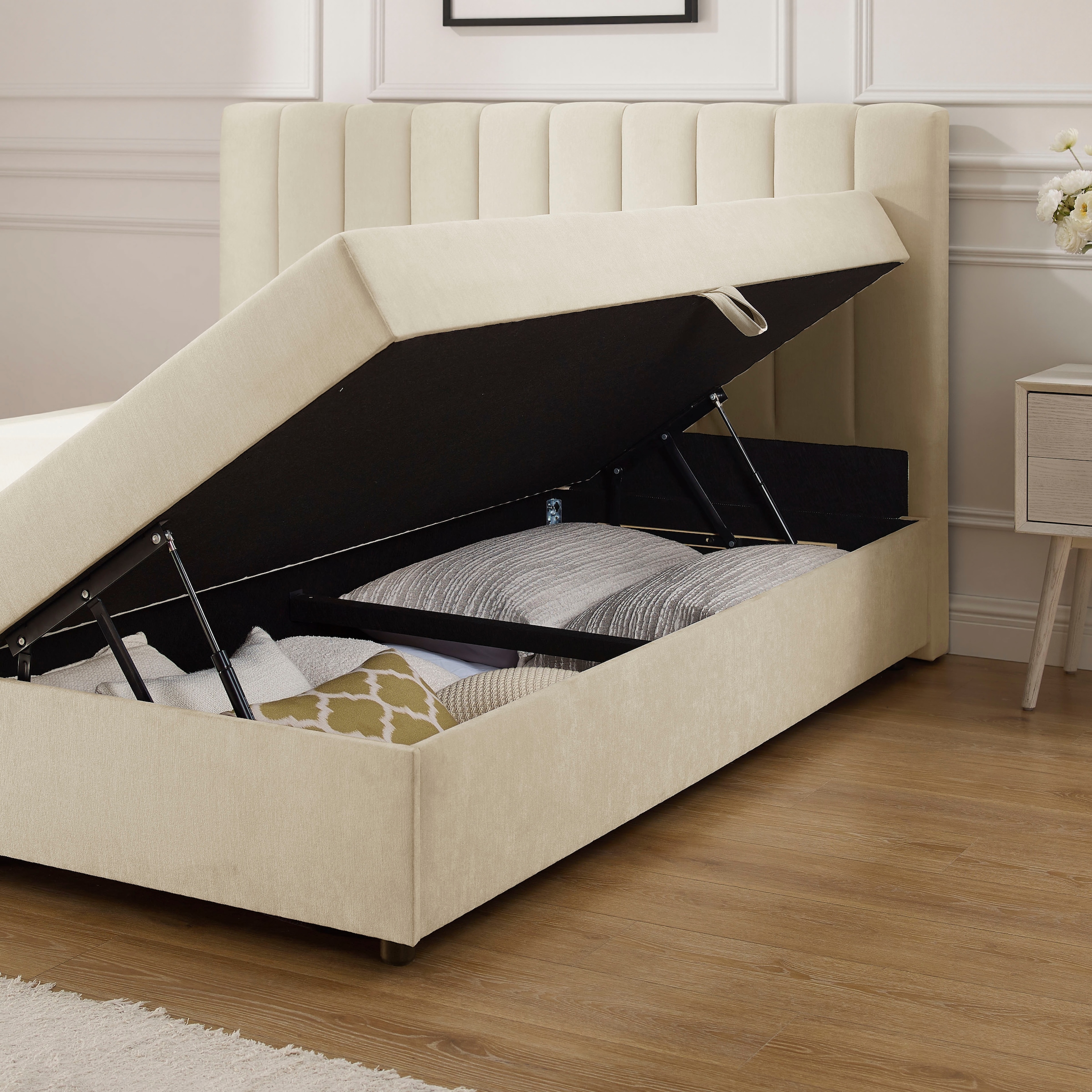 OTTO home Boxbett »Haileyy inkl. Bettkasten und Topper, Liegefläche 180x200cm« erhältlich in der Größe 180x200 cm