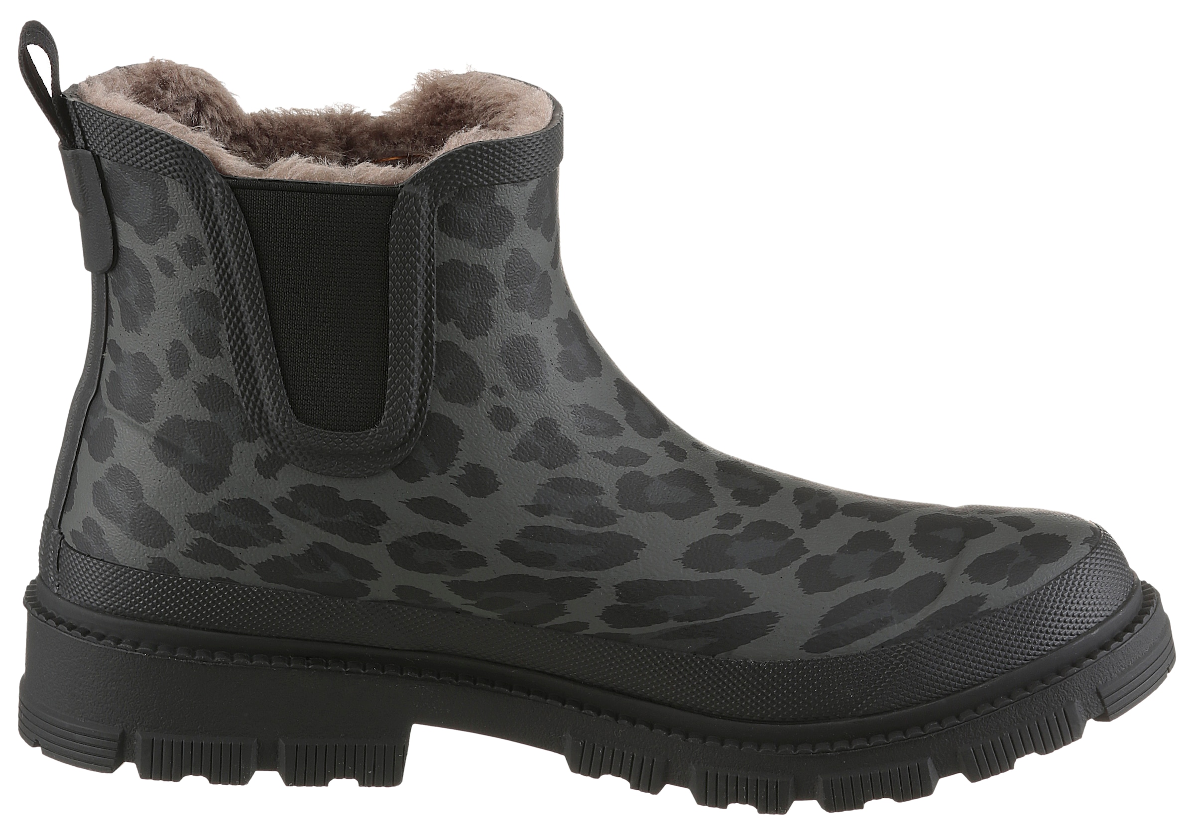 VERBENAS Chelseaboots »Lua Mate«  Gummistiefelette, Schlupfboots, Winterboots in Leo-Optik