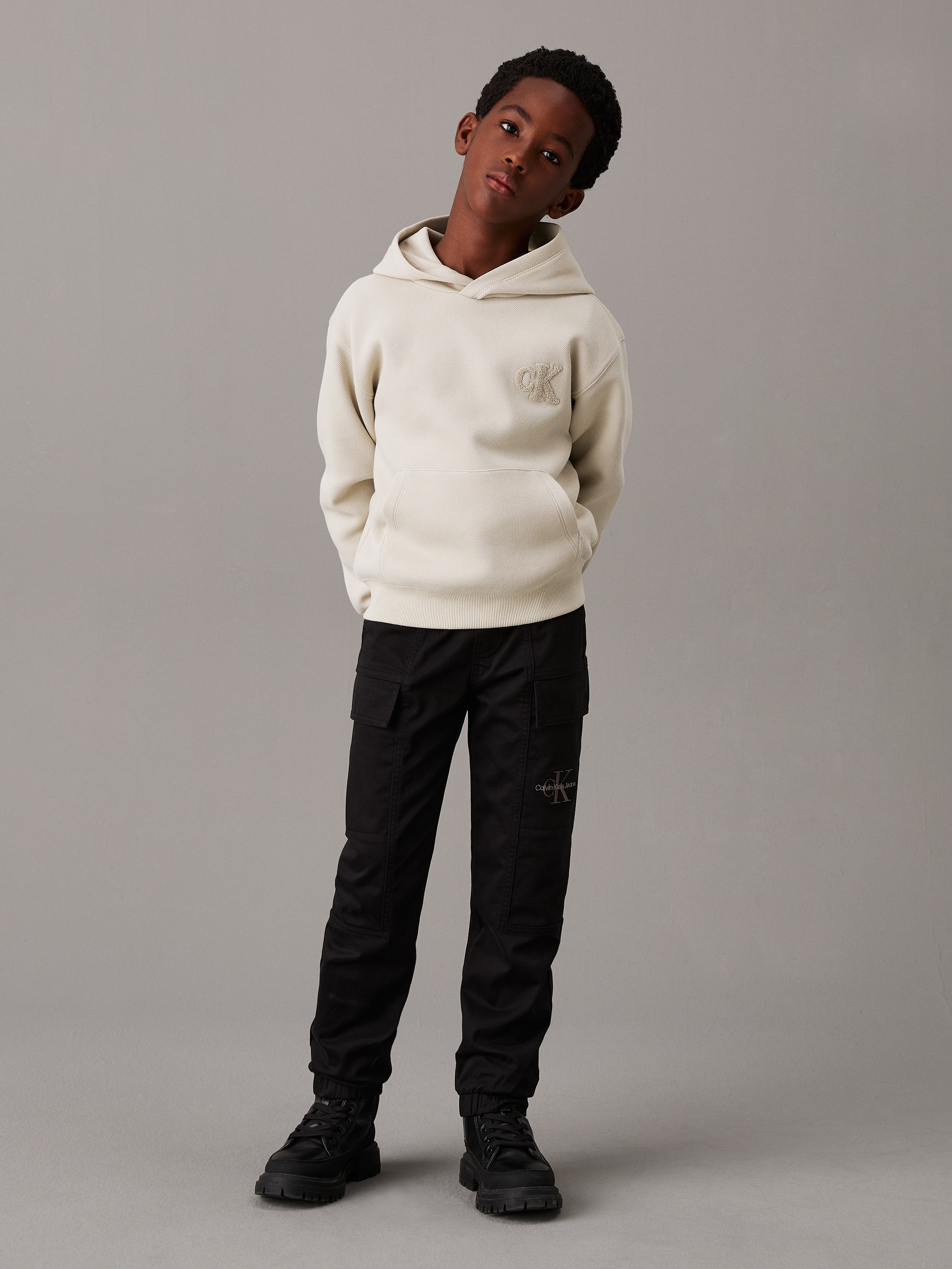 Calvin Klein Jeans Sweathose »ESSENTIAL WOVEN CARGO PANTS«, für Kinder bis 16 Jahre mit Logo-Print