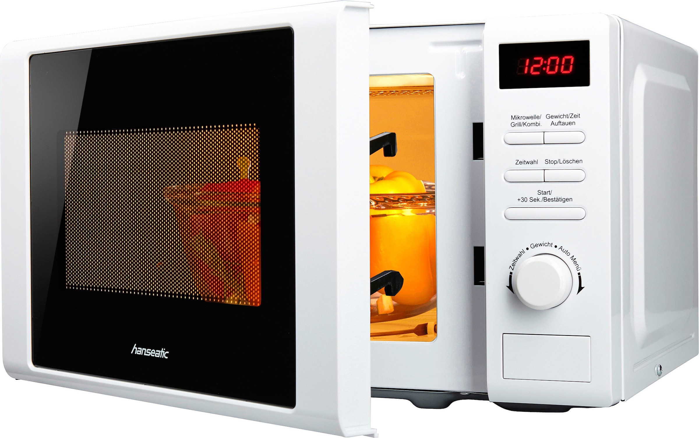 Hanseatic Mikrowelle »819021«, Grill, 700 W, Auftaufunktion, 8 Automatikpro günstig online kaufen