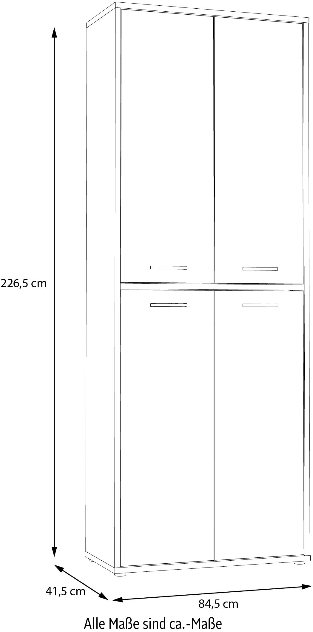 FORTE Aktenschrank »Keflav«, Breite 84,5 cm
