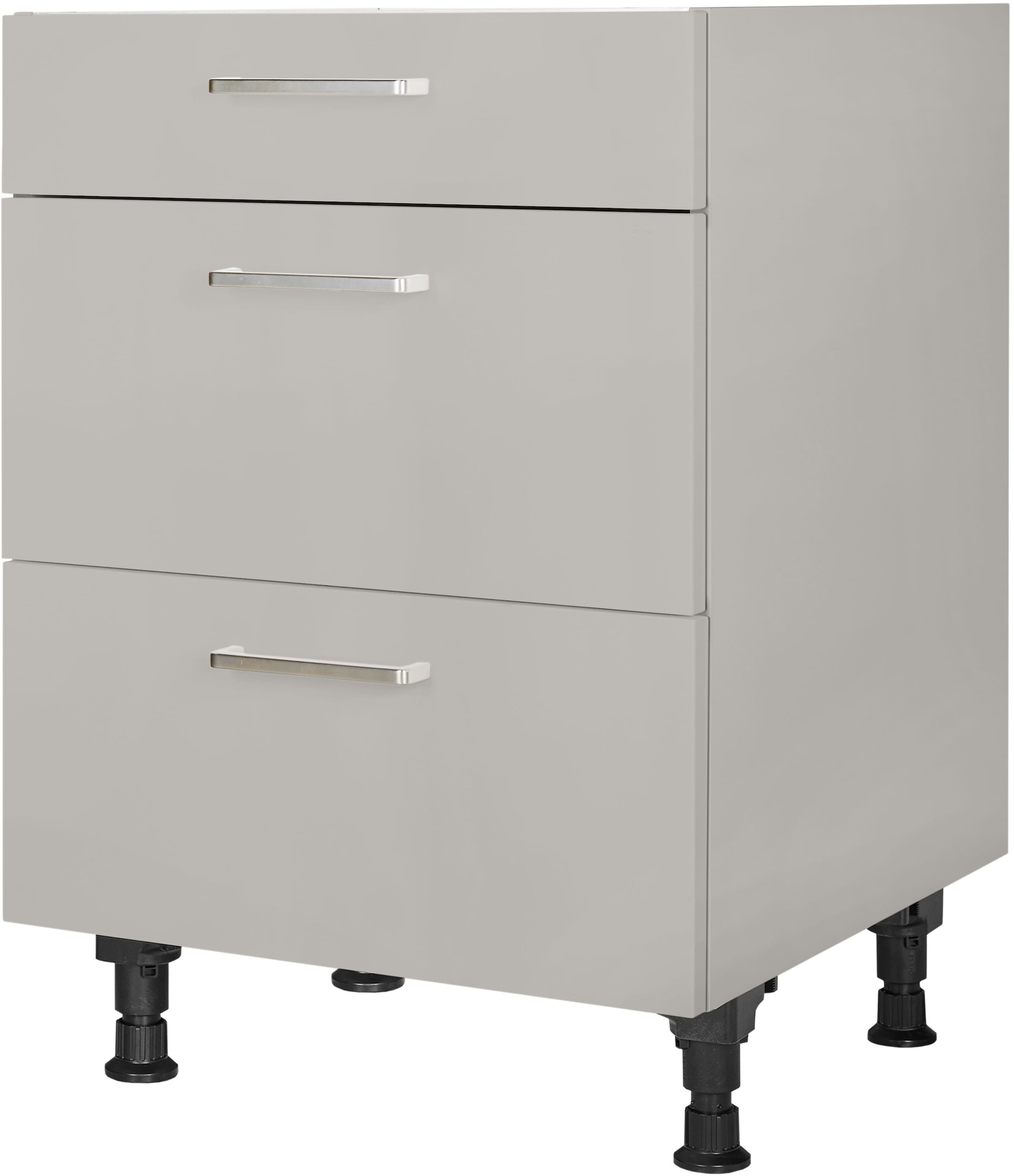 nobilia® Kochfeldumbauschrank »"Touch", vormontiert, mit Schubkasten und Auszügen,« in den Breiten 60 und 90 cm