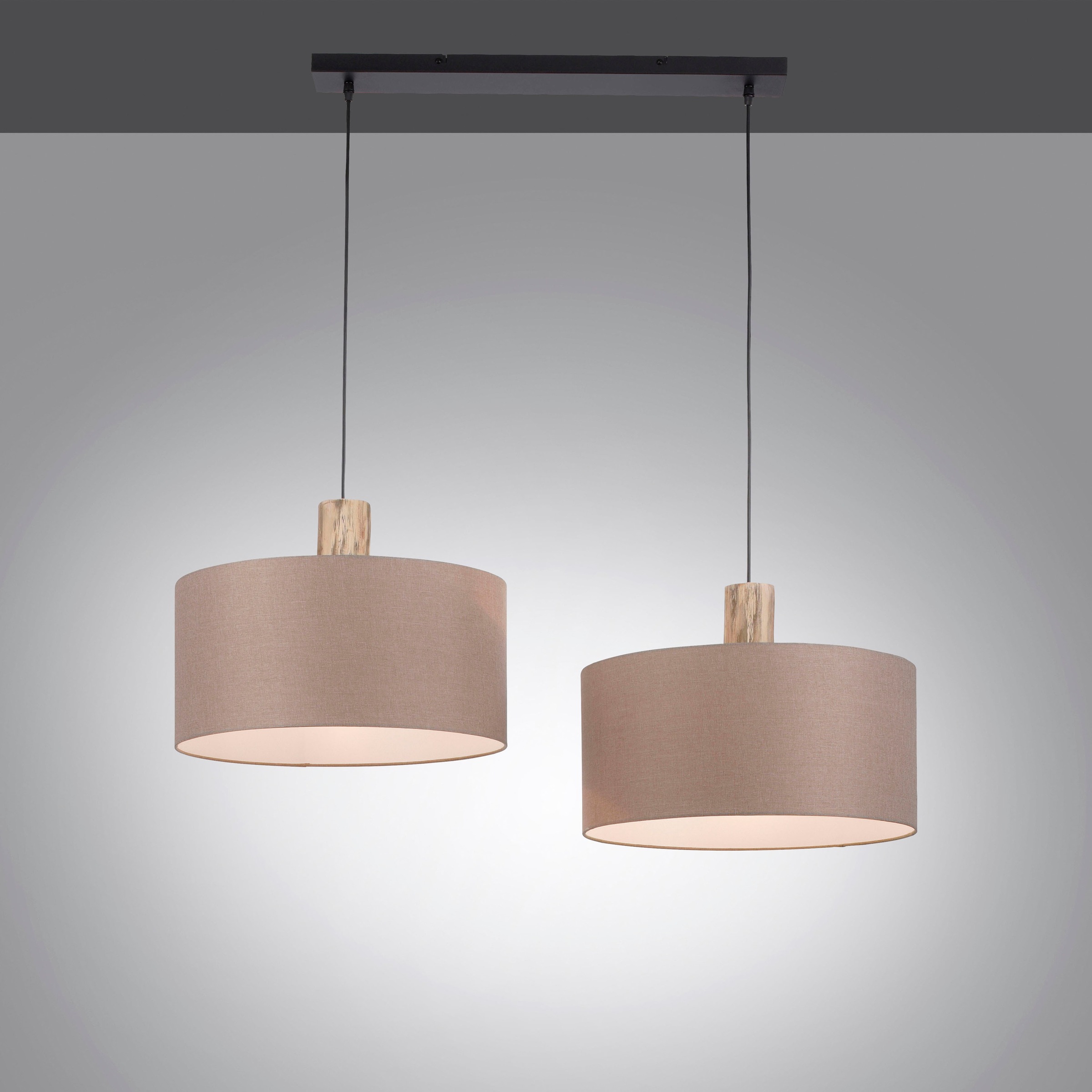 JUST LIGHT Pendelleuchte »LINEN« E27 1 Stk. ExklusiveE27