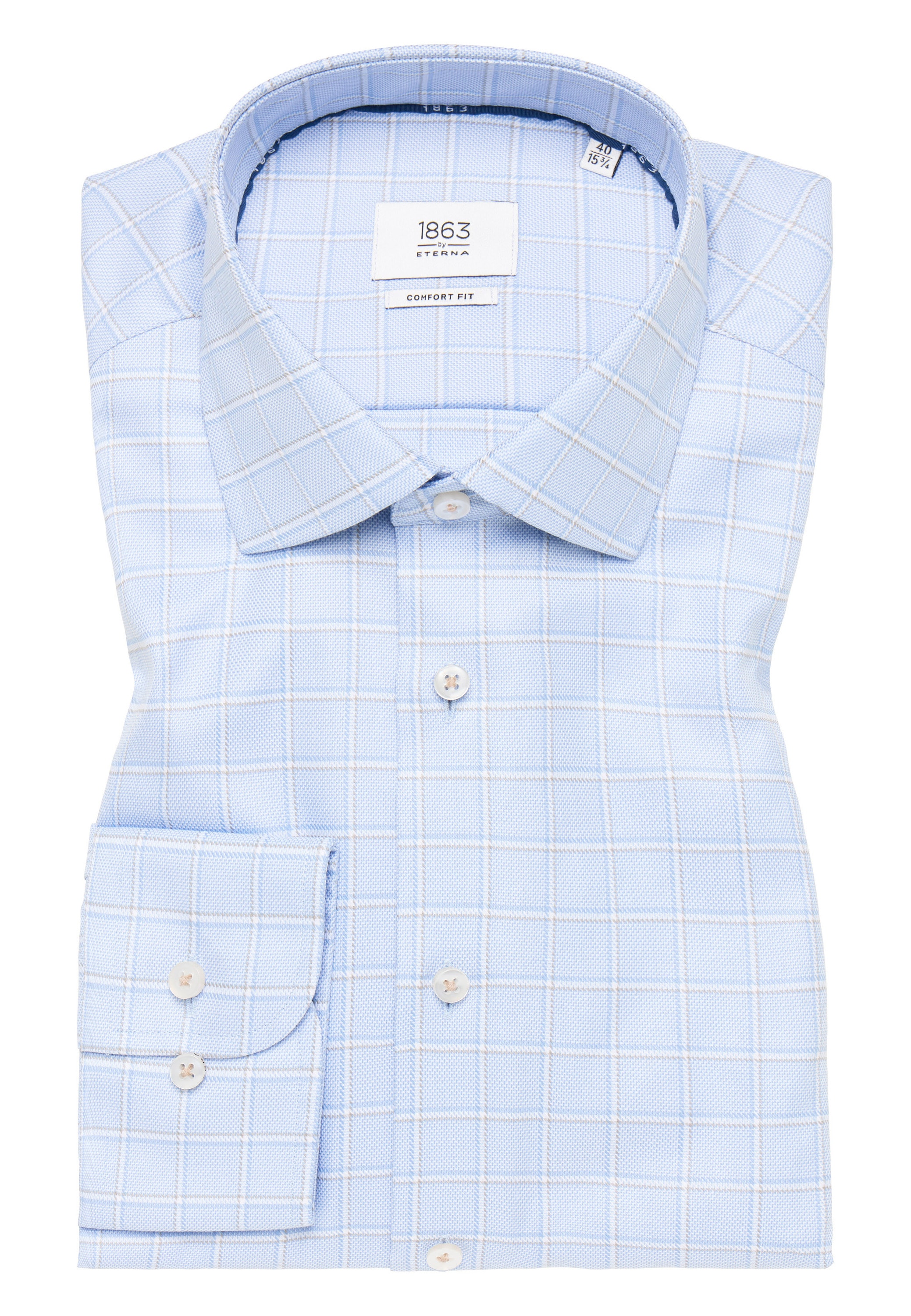 Eterna Langarmhemd »COMFORT FIT« NON IRON (bügelfrei)