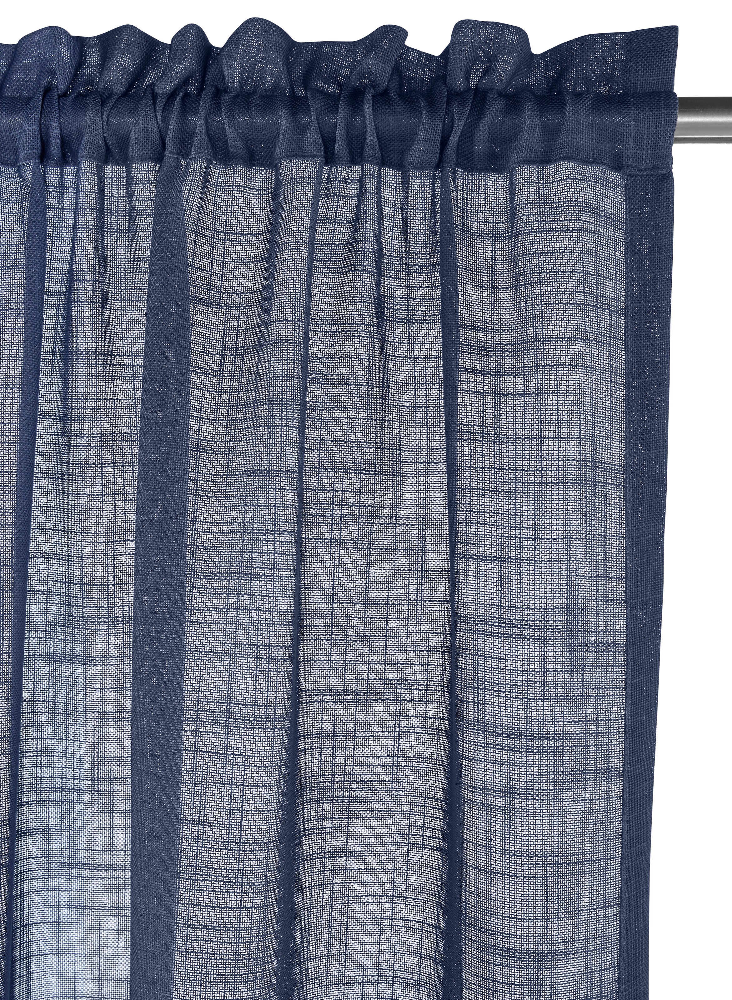 LeGer Home by Lena Gercke Gardine »Marusha, Leinenoptik, halbtransparent, 1er & 2er Pack, Topseller!« Stangendurchzug 2 Stk. tlg. Leinenoptik, grob gewebt, verschiedene Größen,