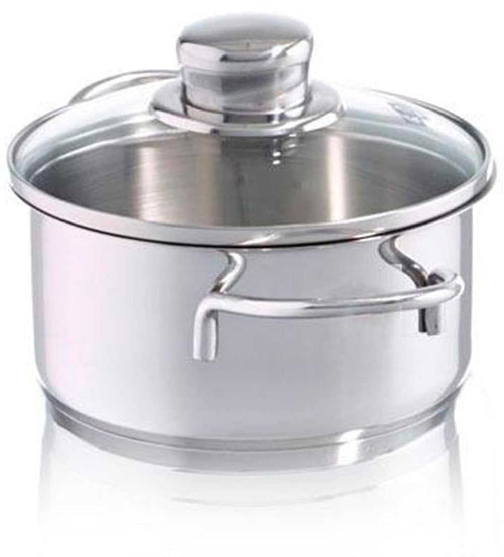 Fissler Kochtopf »Häppchen«, Edelstahl 18/10, (2 tlg.), Induktions-geeignet, inklusive Glasdeckel