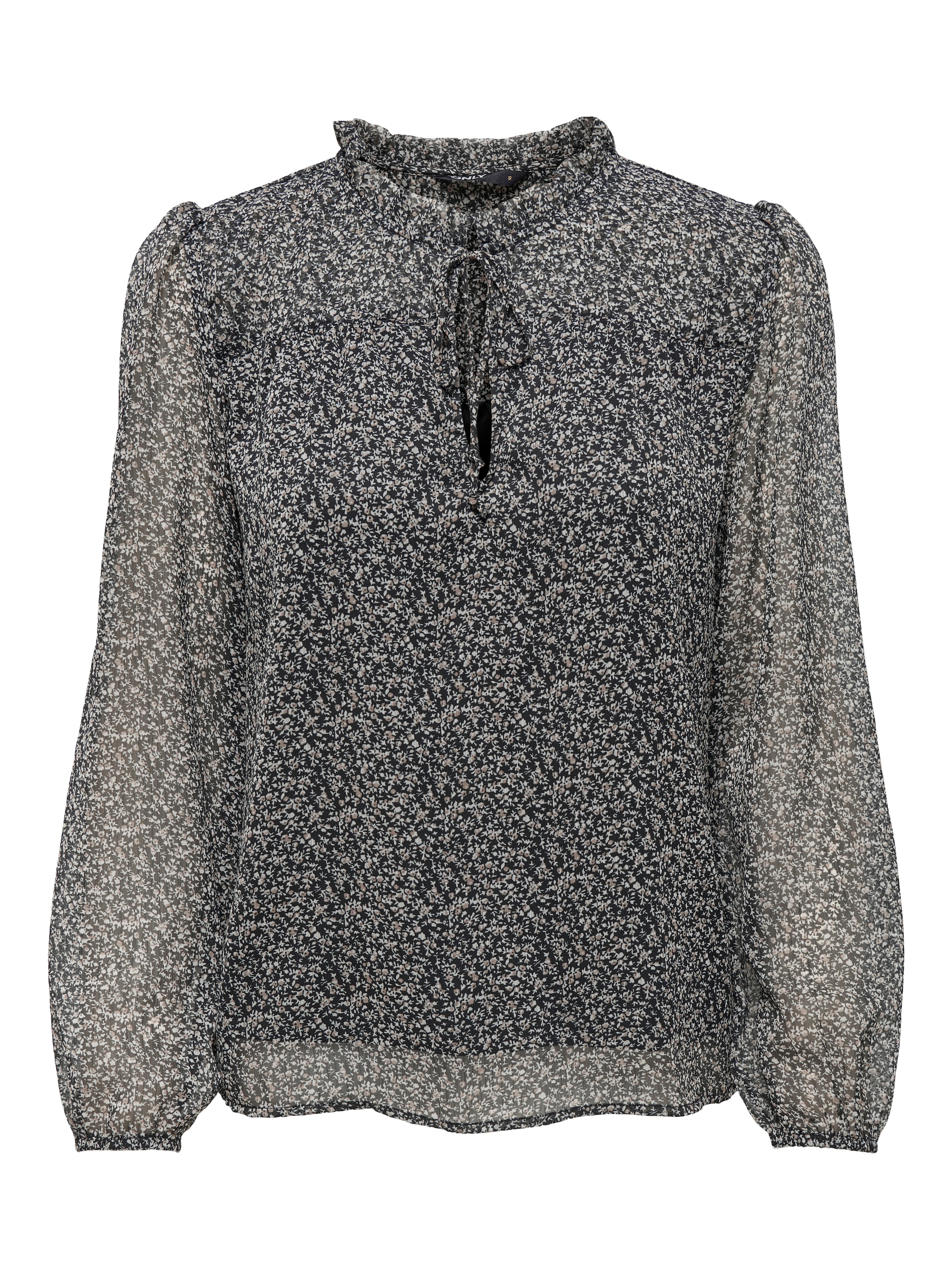 ONLY Chiffonbluse »ONLDITSY L/S BLOUSE WVN« Kunstfaser, regular fit