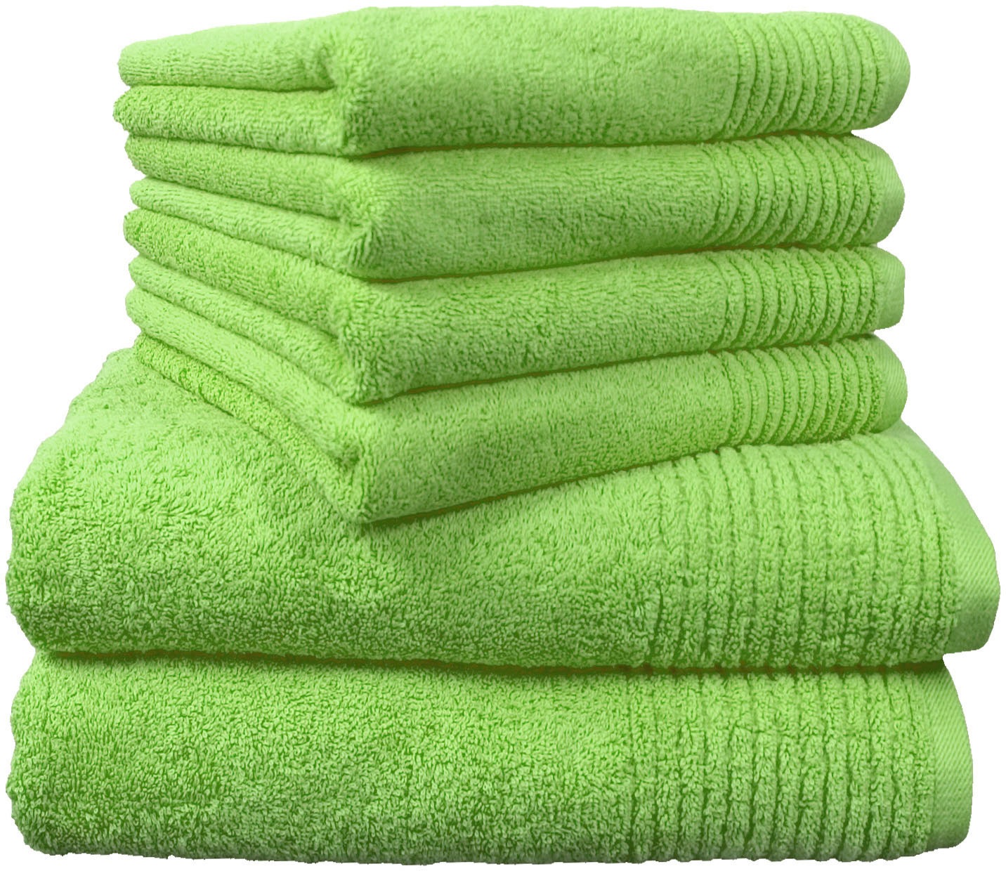 Dyckhoff Handtuch Set »Brillant« Set 6 Stk. Walkfrottee mit Streifenbordüre günstig online kaufen