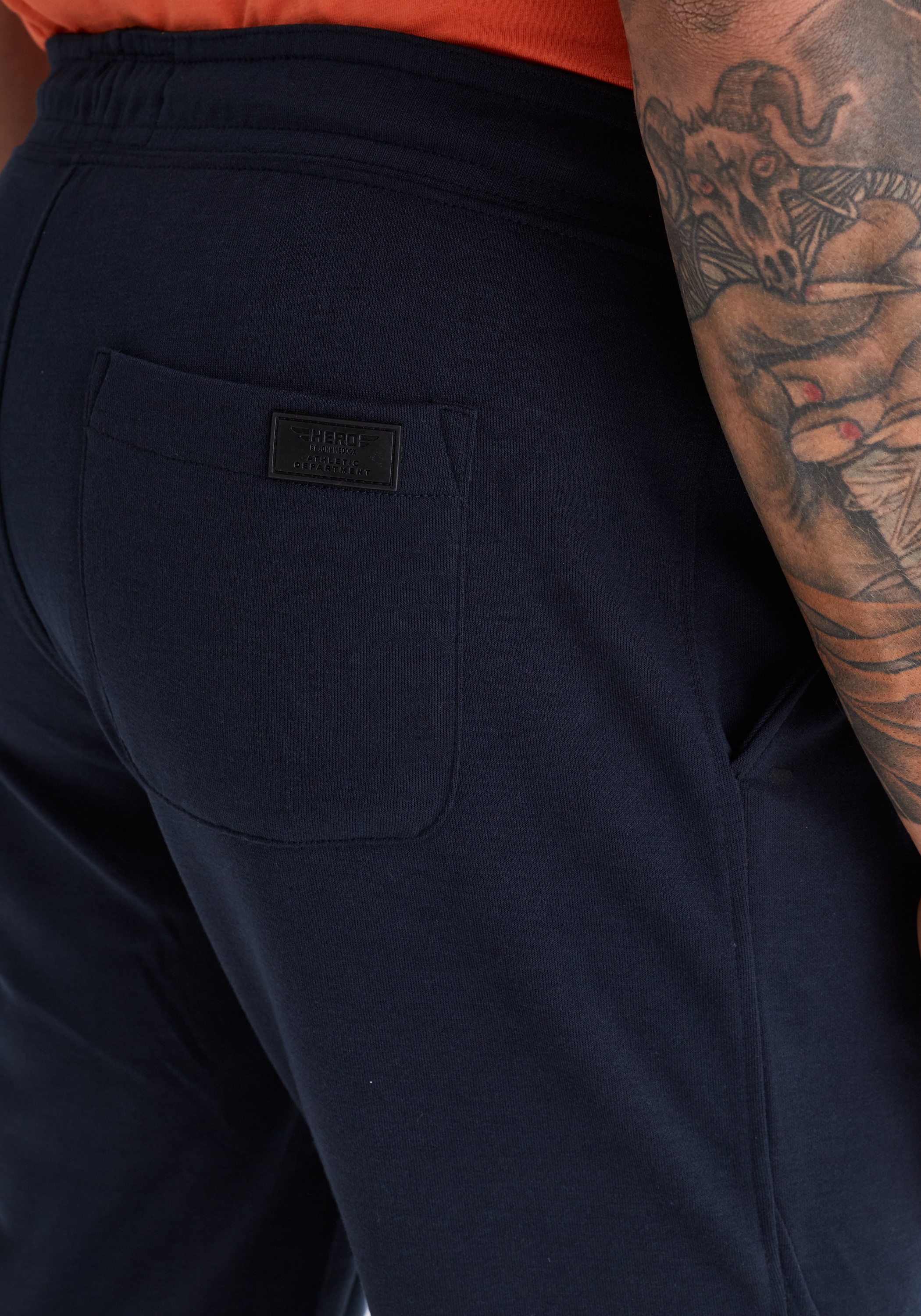 HERO by John Medoox Sporthose »Trend Joggingshorts«  Sporthose Bequemer Oberschenkel Casual Baumwollmischung für Herren