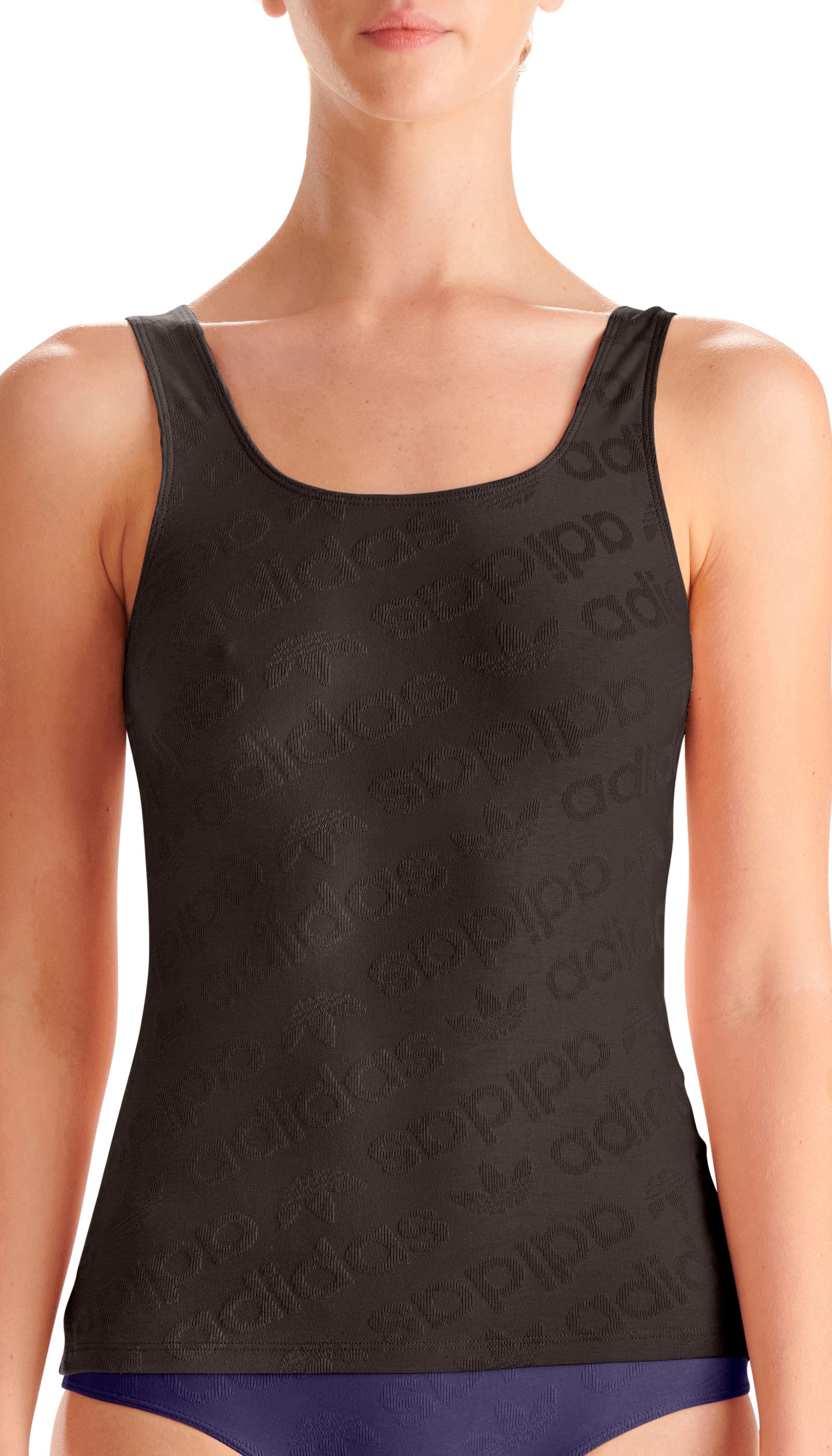 adidas Terrot Flex Cotton Tank Top - Black