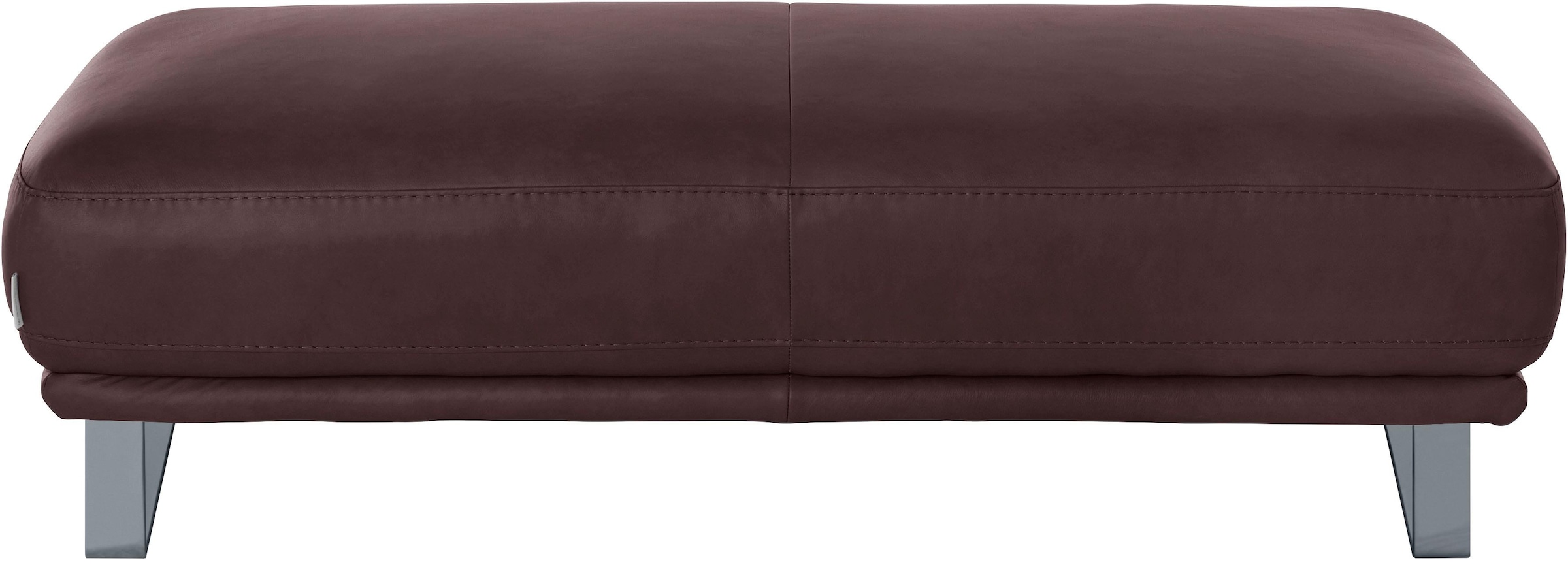 W.SCHILLIG Hocker »montanaa«, mit Metallkufen in Silber matt, Breite 141 cm
