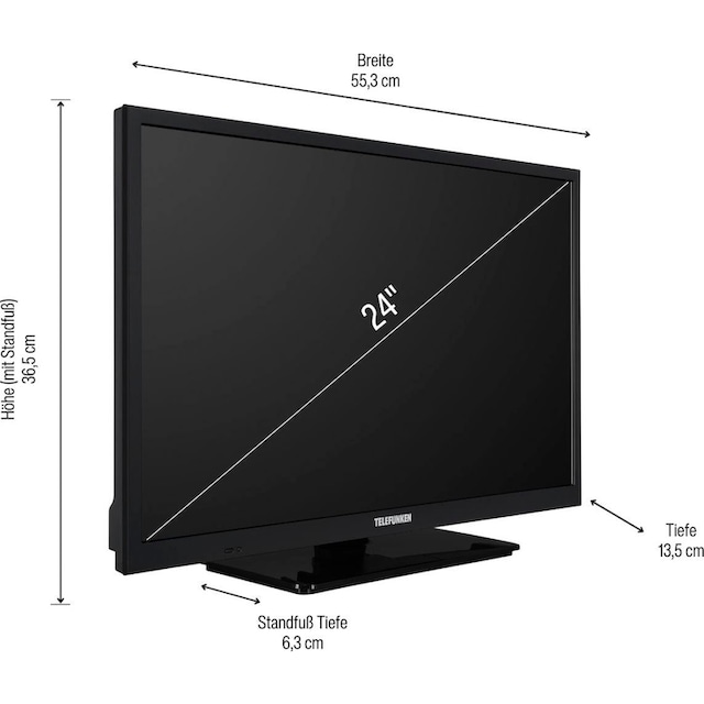Telefunken LED-Fernseher »L24H550M4DI«, 60 cm/24 Zoll, HD-ready,  integrierter DVD-Player auf Rechnung kaufen
