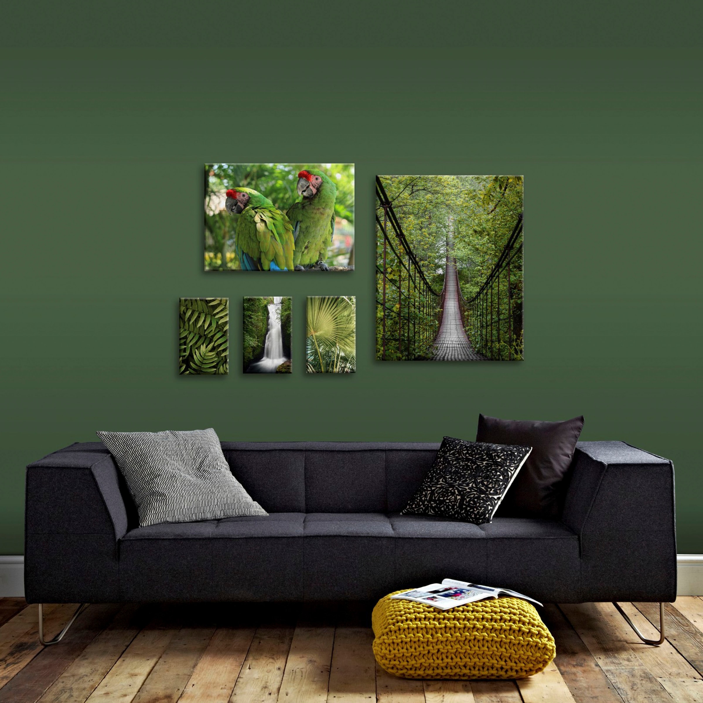 Art for the home Mehrteilige Bilder »Art for the Home Leinwandbild Set of 5  - Papegai - 60x96cm«, (Set, 5 St.) auf Raten kaufen