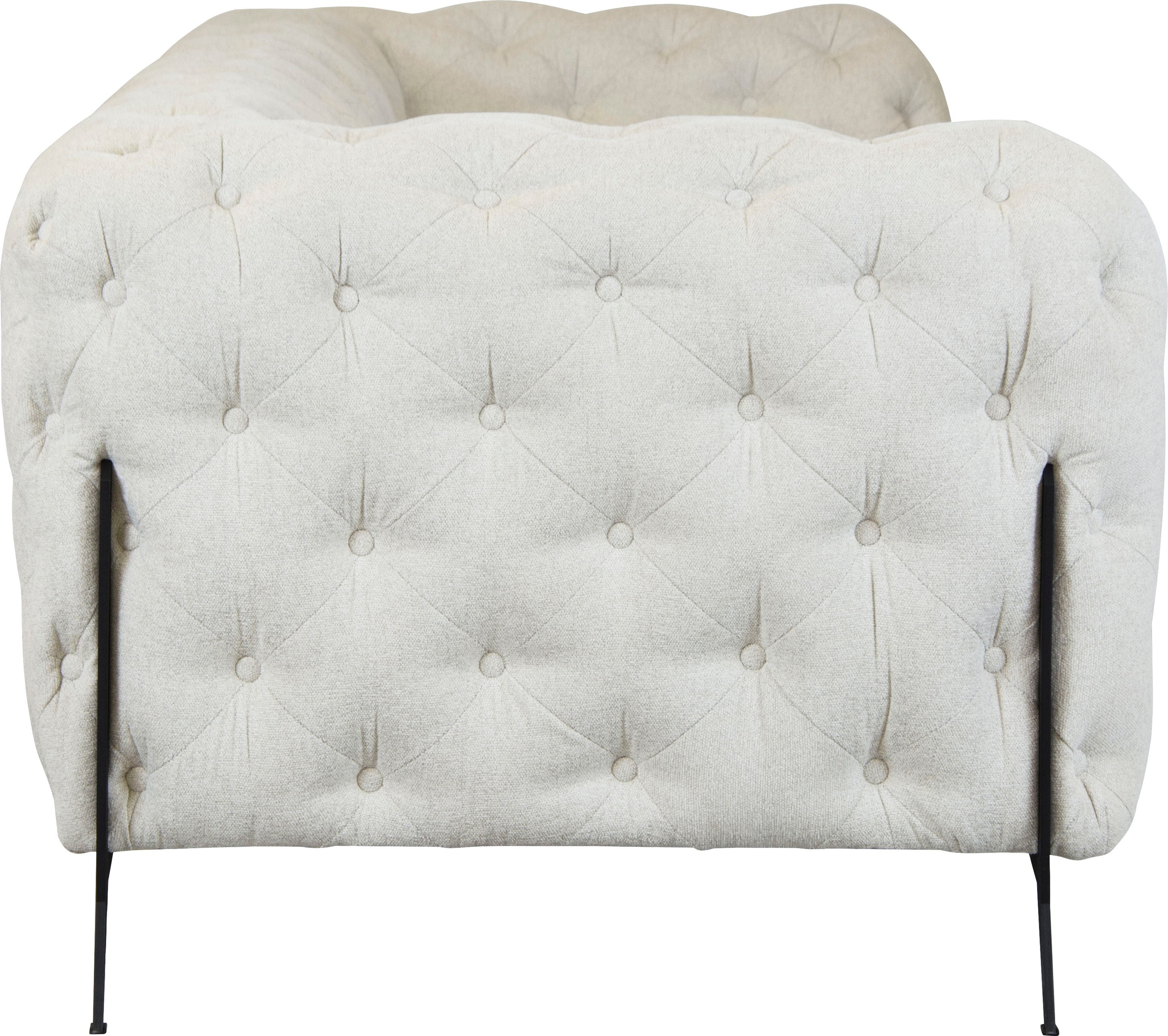 Leonique Chesterfield-Sofa »Amaury«, aufwändige Knopfheftung, moderne Chesterfield Optik, Fußfarbe wählbar