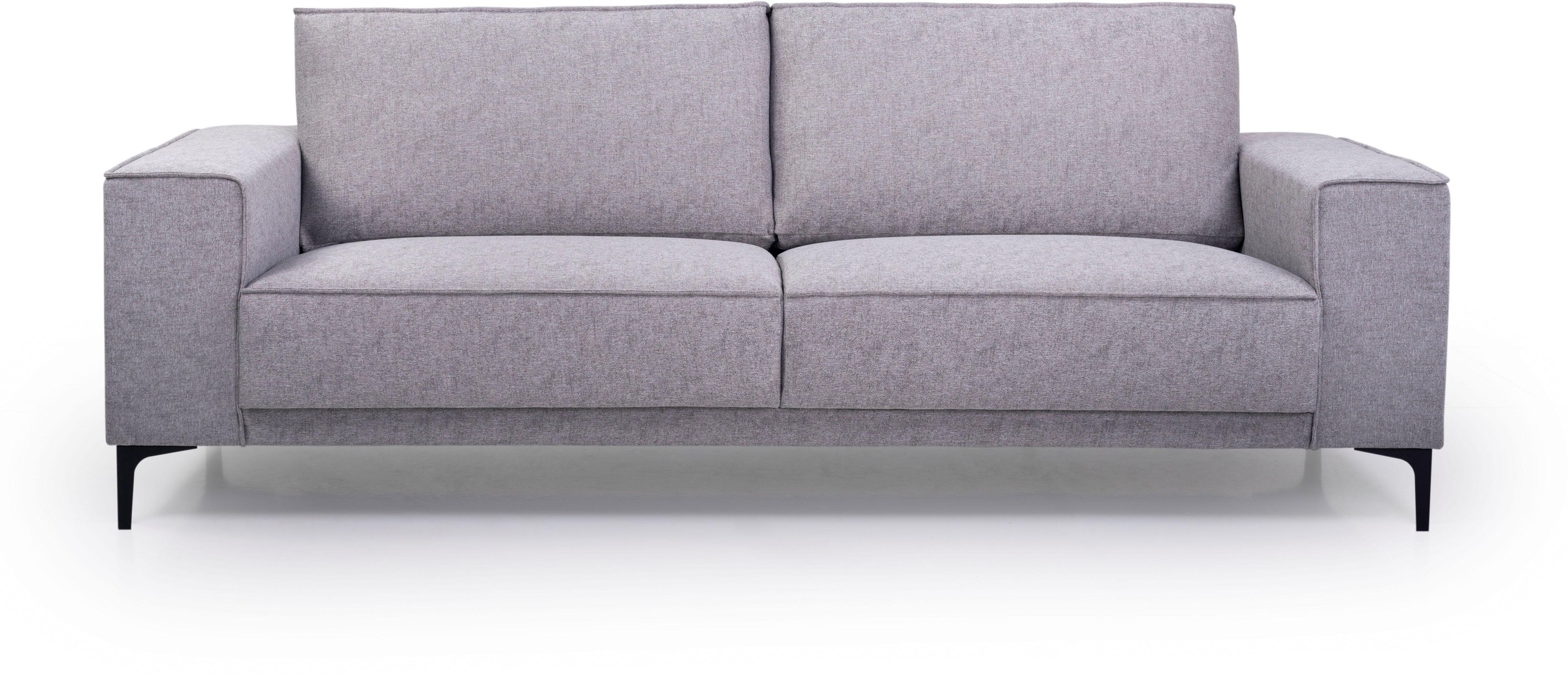 Places of Style 3-Sitzer »3er Sofa Oland, Struktur, Flachgewebe, Luxus-Micr günstig online kaufen